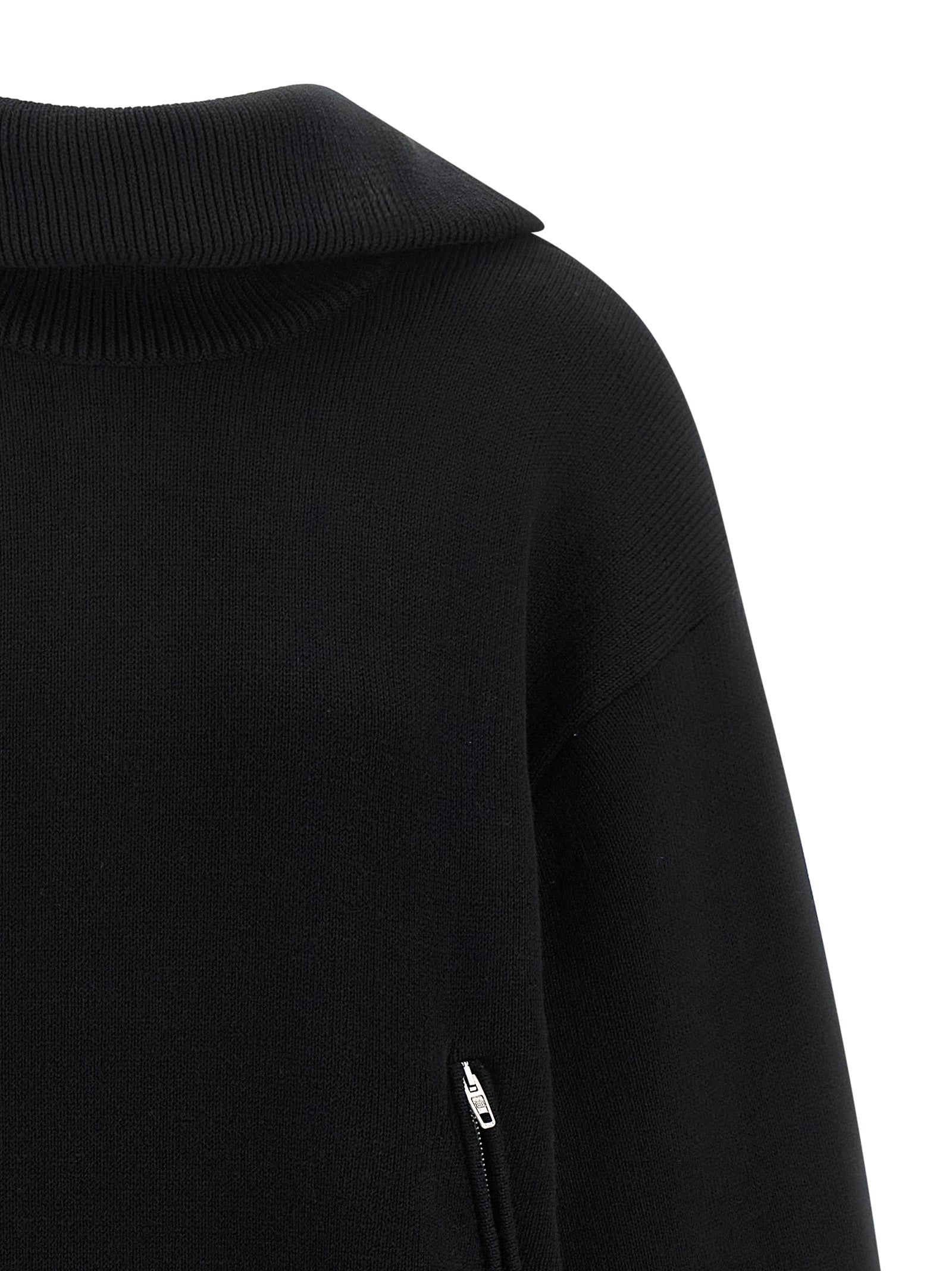 Balenciaga Black Cotton Cardigan - Artisanal Luxury Fashion