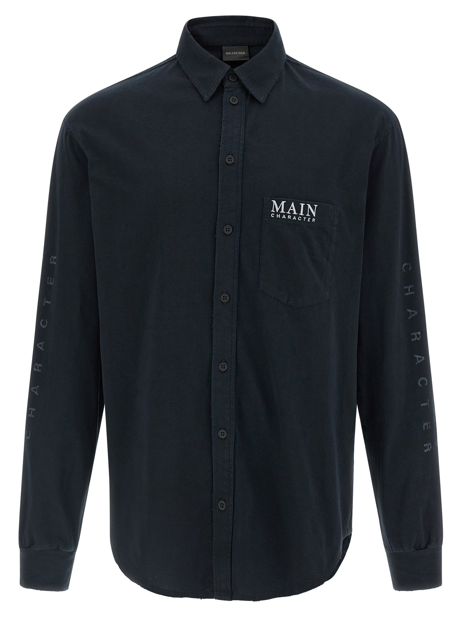 Balenciaga Black Cotton Blouse - Artisanal Luxury Fashion