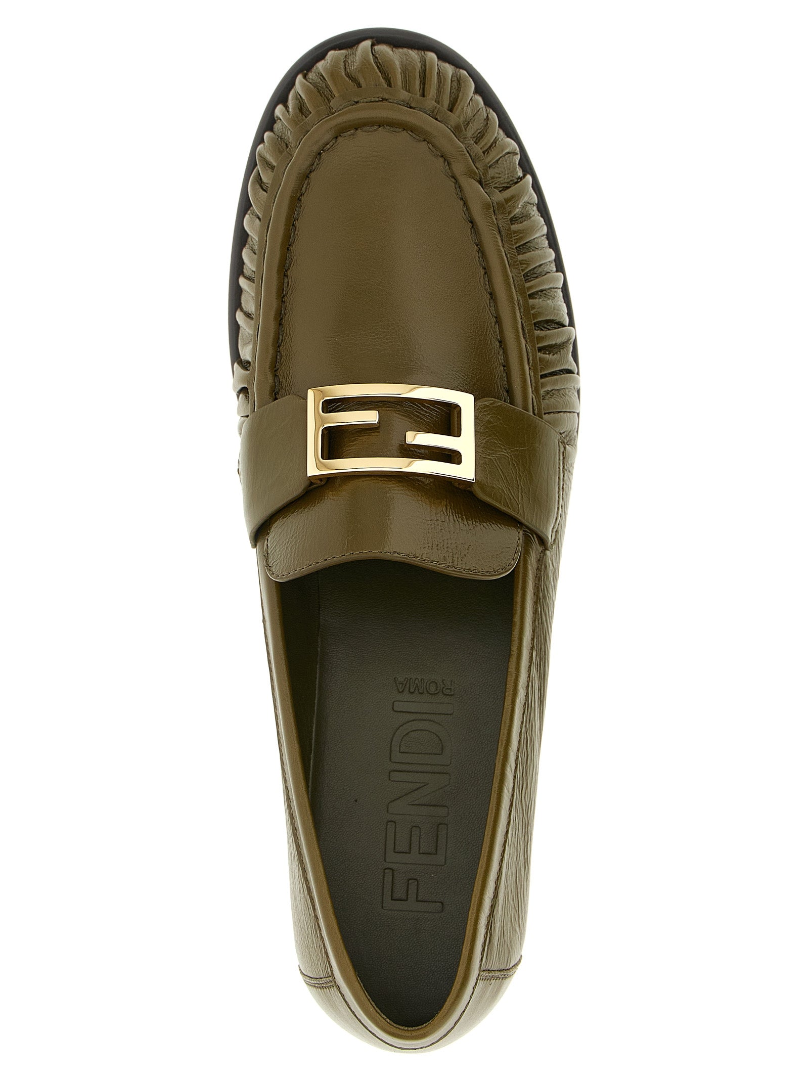 Discover the Fendi Bicolor Lamb Leather Slip-On Loafers, where exquisite craftsmanship meets bold luxury, perfect for those who embody elegance and sophistication.