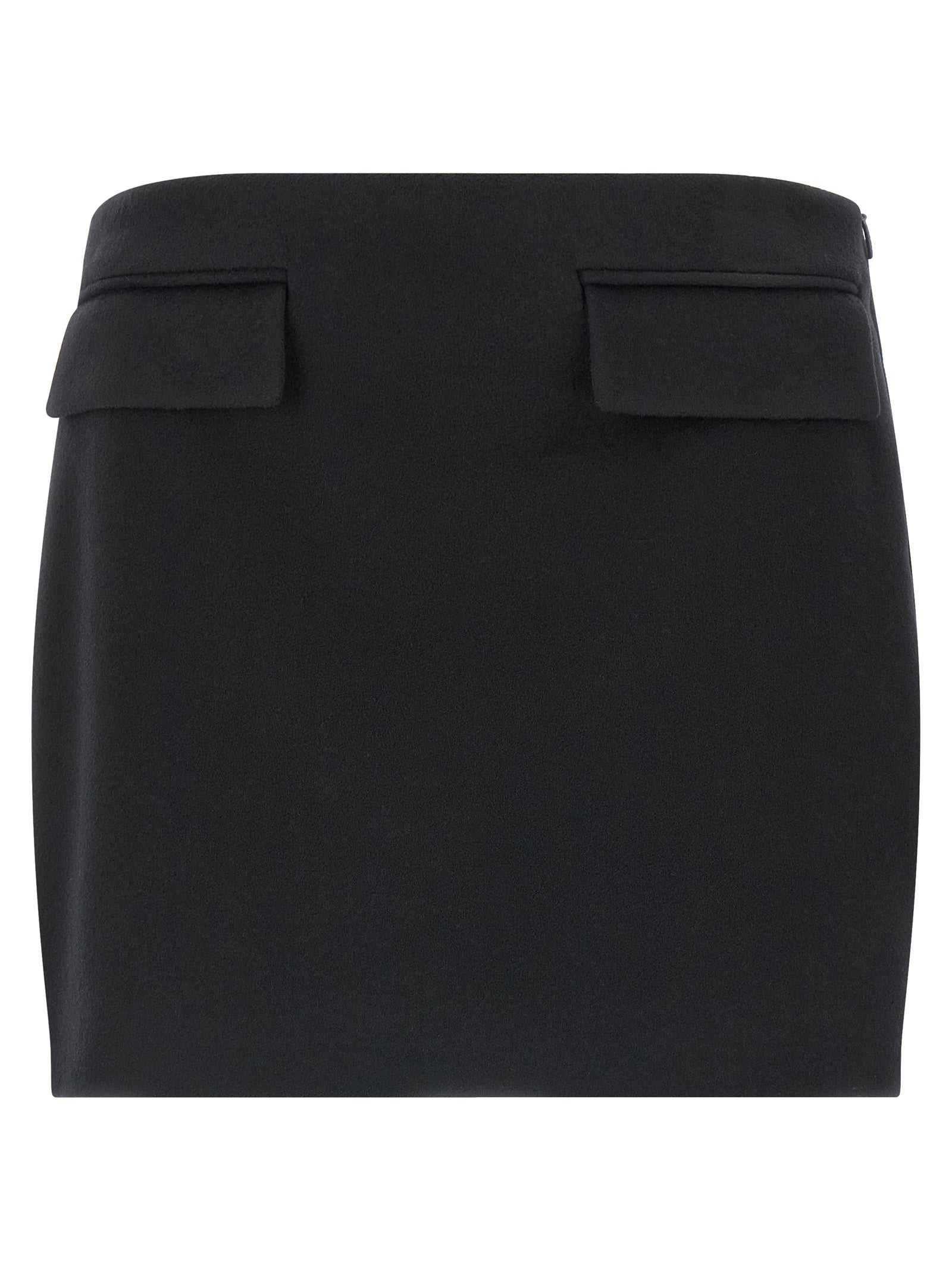Indulge in the Ferragamo Black Virgin Wool Long Skirt, a masterpiece of Italian craftsmanship, blending luxurious virgin wool and cashmere for timeless elegance.