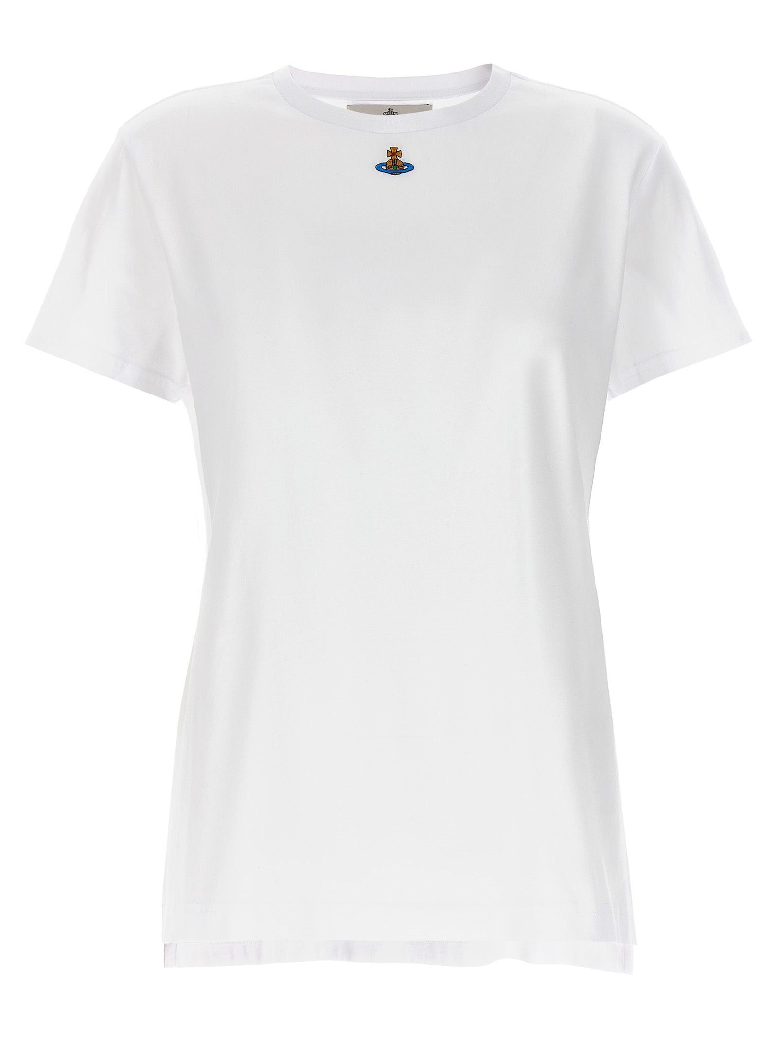 Elevate your style with the Vivienne Westwood 'Orb Peru' cotton T-shirt, a luxurious blend of comfort and sophistication, perfect for any discerning wardrobe.