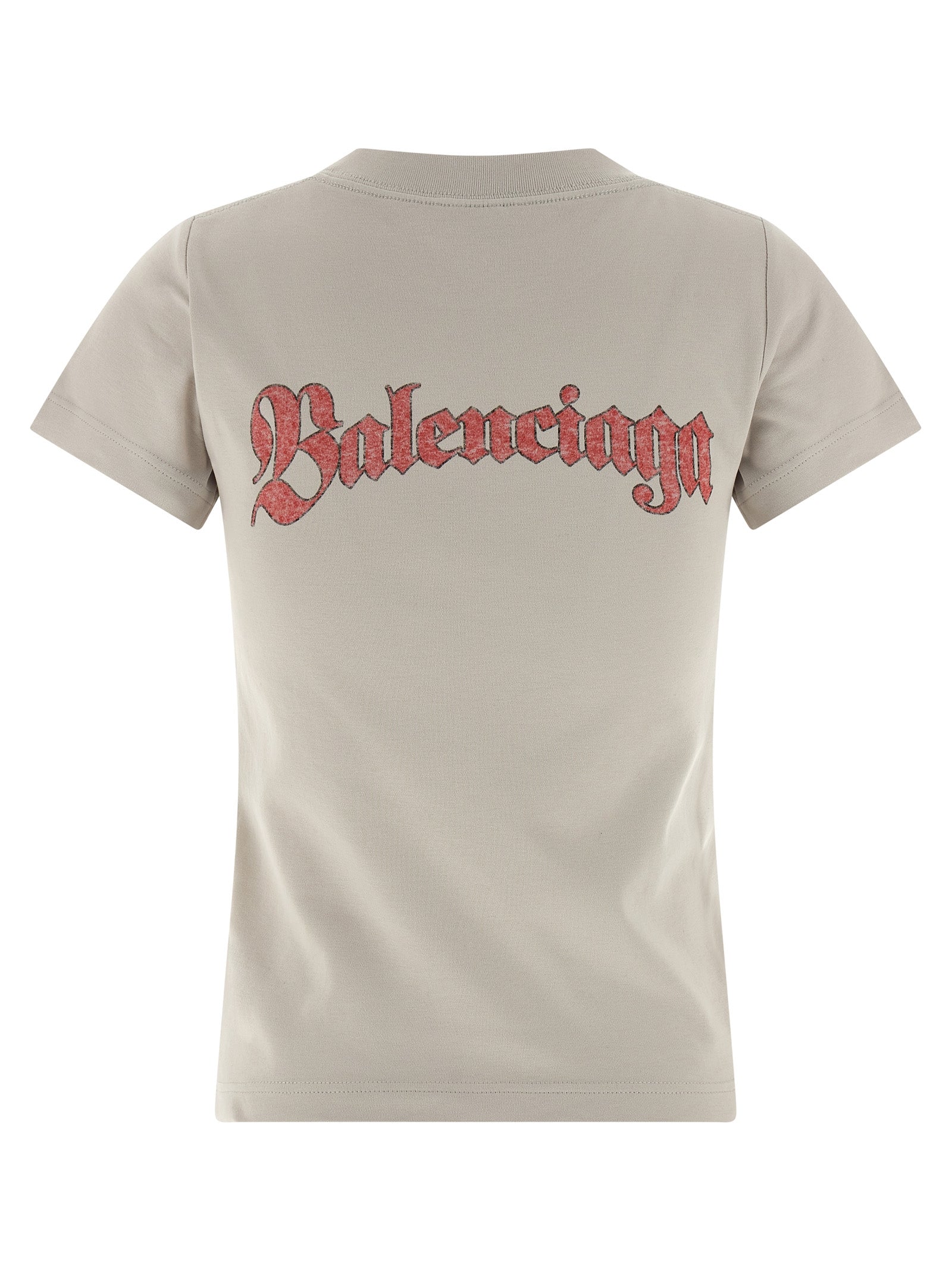 Balenciaga Gray Cotton T-Shirt | Designer Luxury Couture