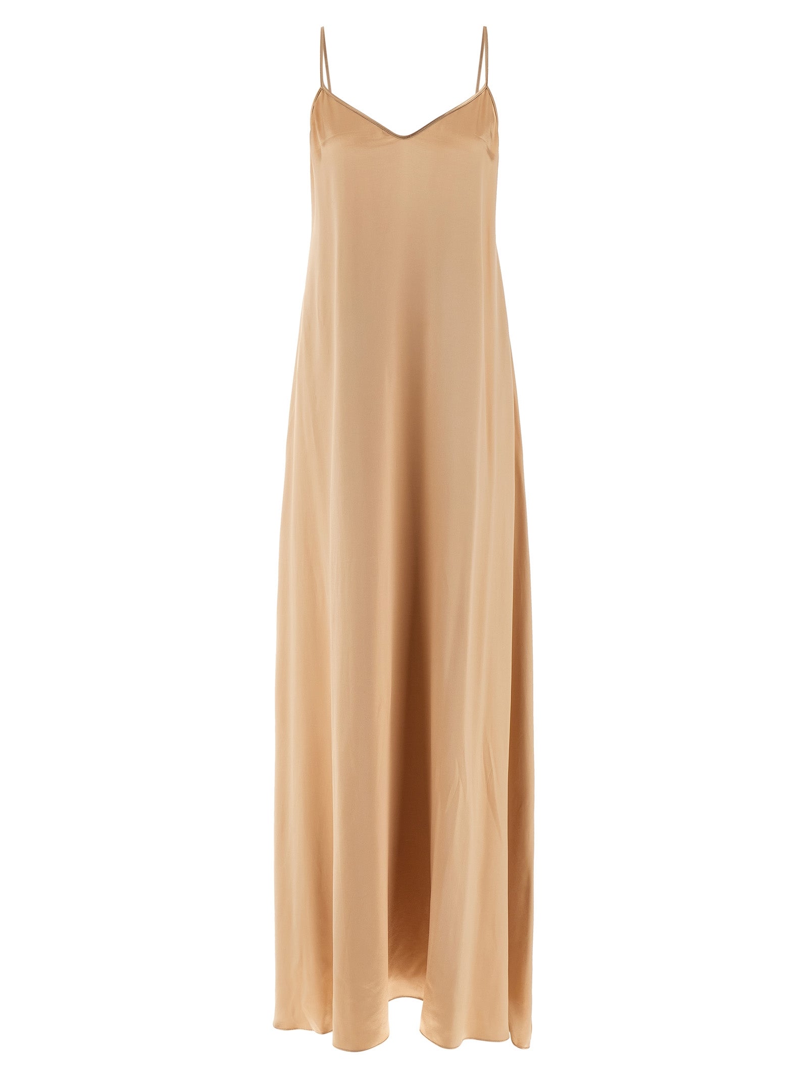 Indulge in the exquisite Ferragamo Beige Viscose Long Dress, a timeless embodiment of elegance and sophistication, crafted for those who appreciate true luxury.