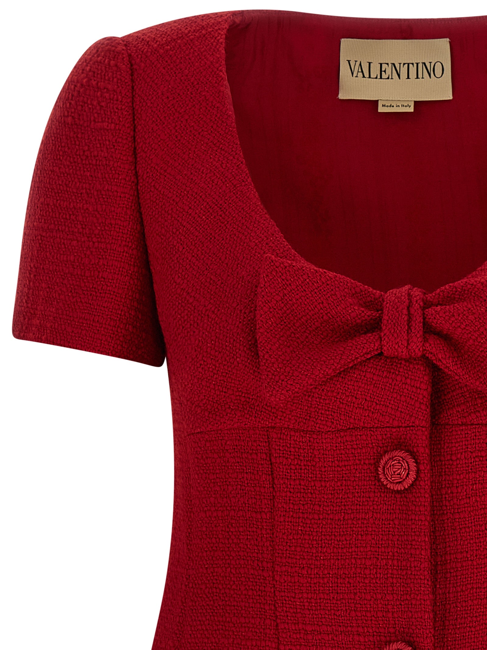 Indulge in the Valentino Garavani Multicolor Virgin Wool Short Dress, a masterpiece of Italian craftsmanship that embodies elegance and sophistication for any occasion.