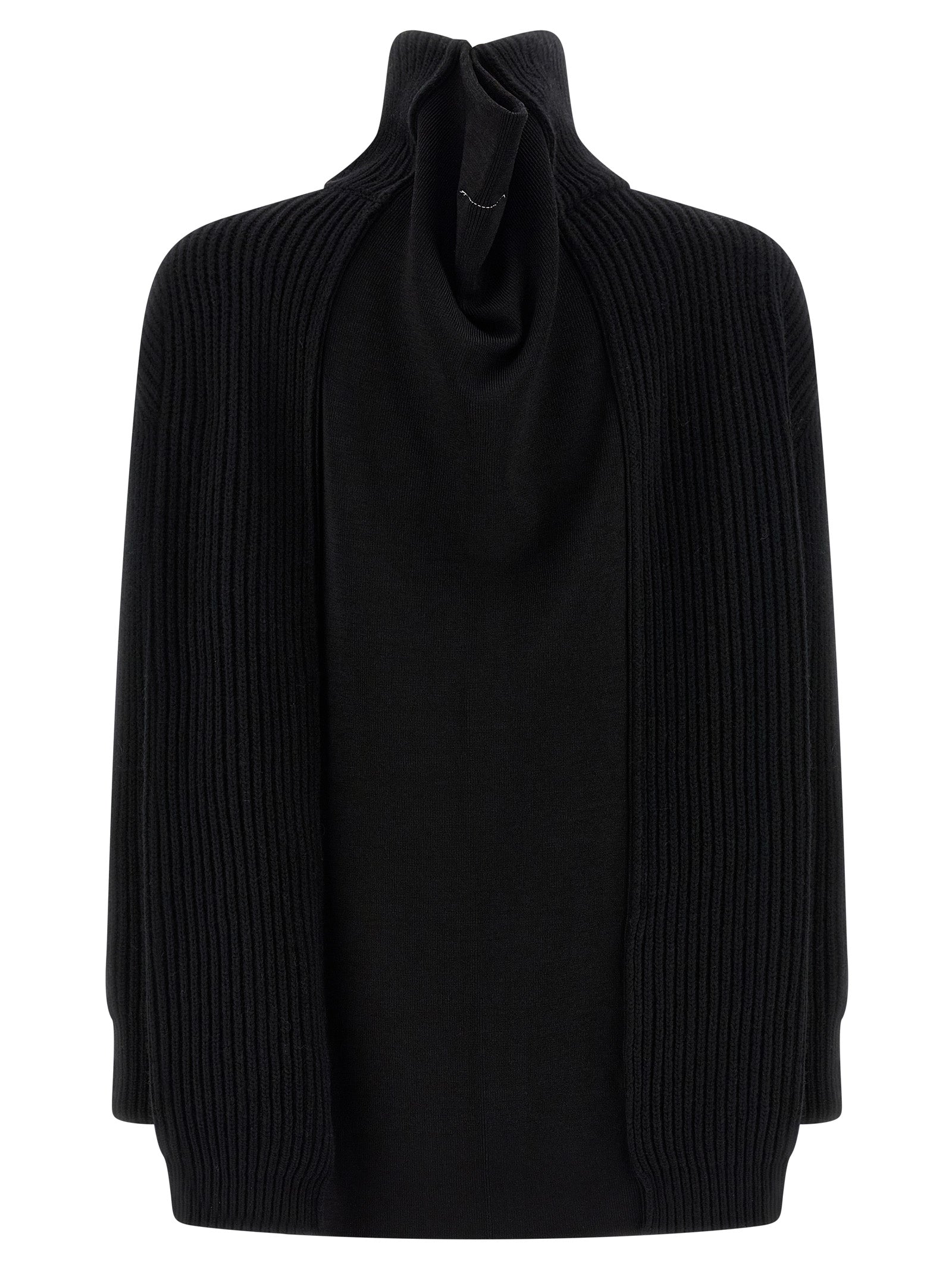Elevate your wardrobe with the MM6 Maison Margiela Black Wool Short Dress, a blend of luxurious materials and exquisite craftsmanship, perfect for the discerning fashionista.