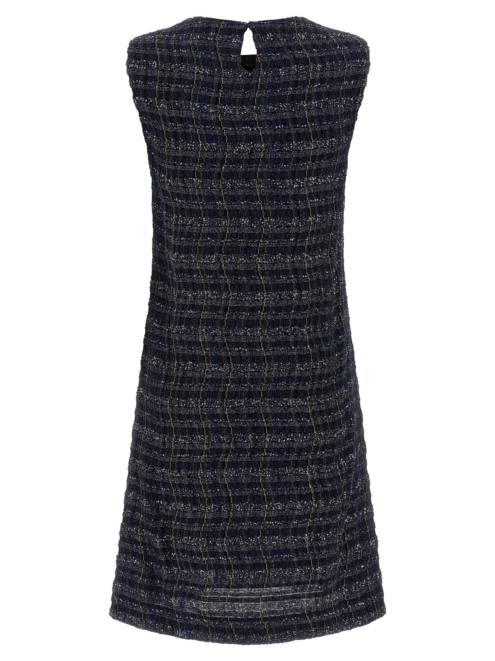 Indulge in the exquisite allure of the Missoni Multicolor Viscose Short Dress, where artisanal craftsmanship meets luxurious elegance for unforgettable moments.