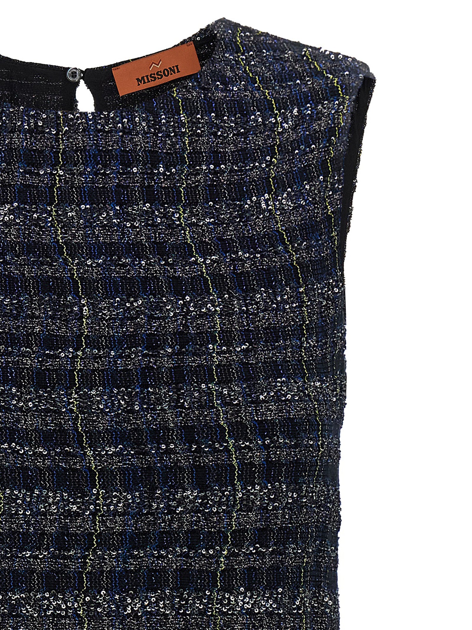 Discover the Missoni Multicolor Viscose Short Dress, a masterpiece of artisanal elegance crafted from a luxurious blend, perfect for those who embody sophistication and allure.