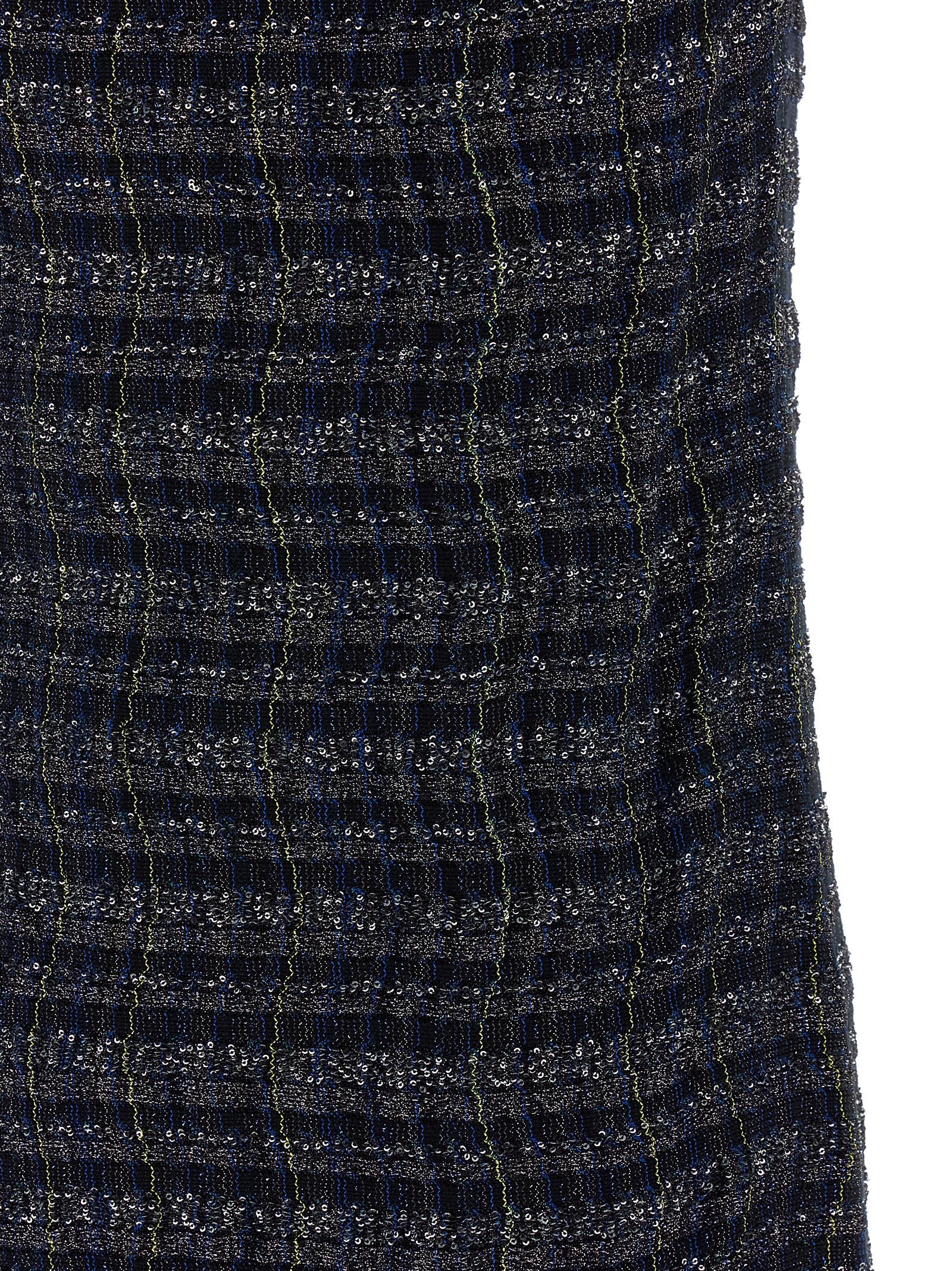 Discover the Missoni Multicolor Viscose Short Dress, a masterpiece of artisanal elegance, crafted from a luxurious blend that embodies sophistication and allure.