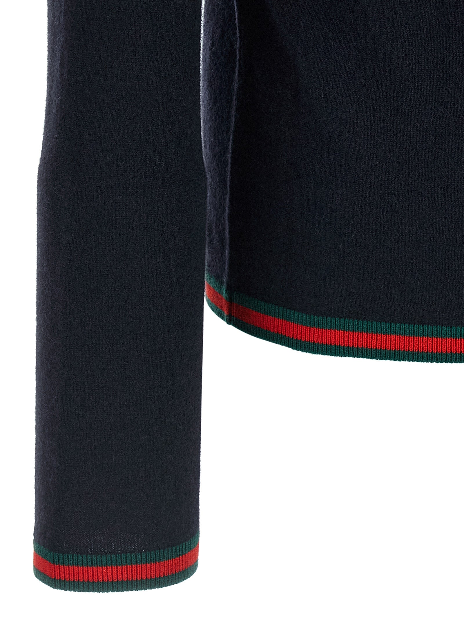 Gucci Blue Cashmere Cardigan - Designer Artisanal Luxury