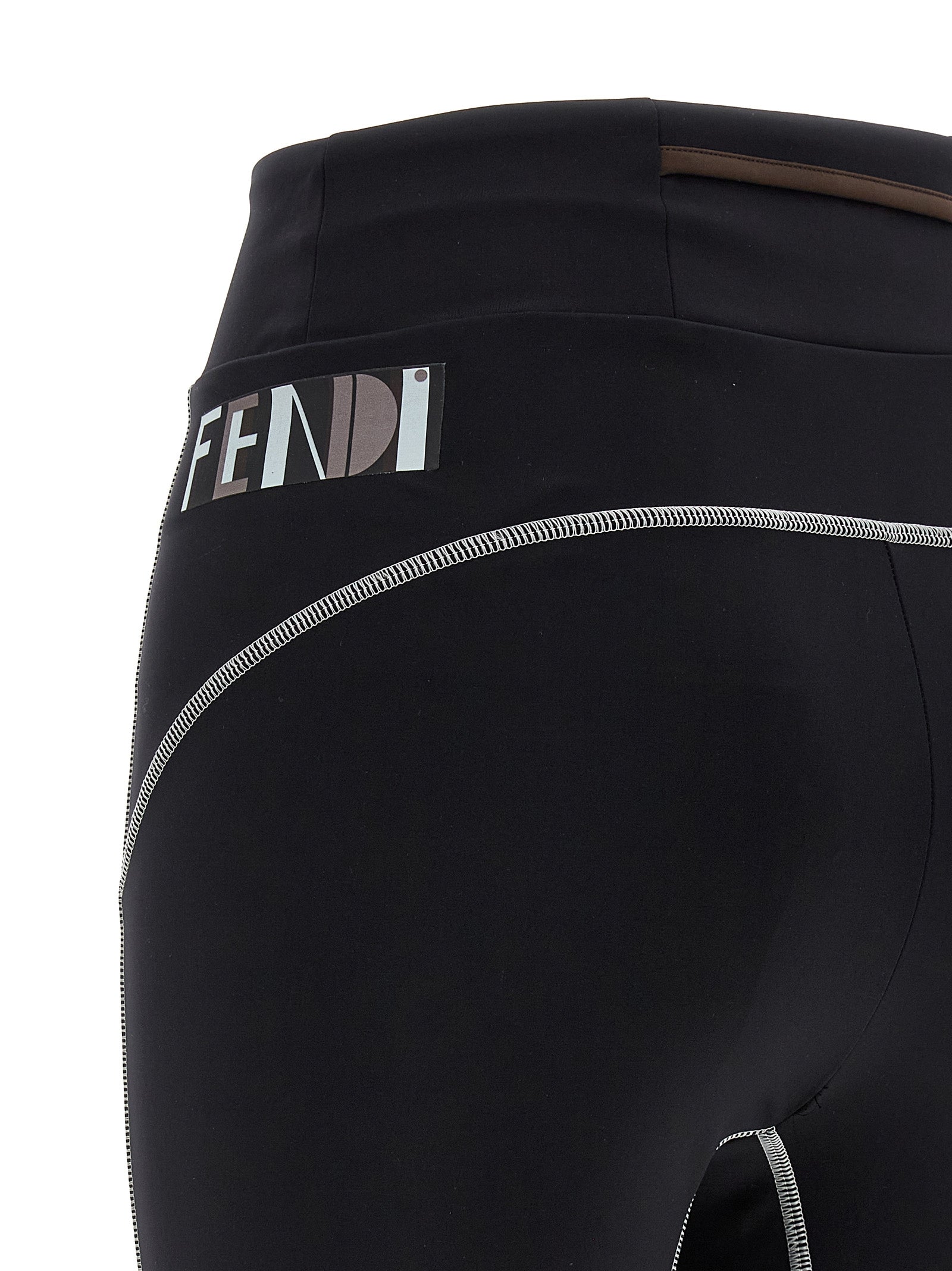 Fendi Black Polyamide Leggings