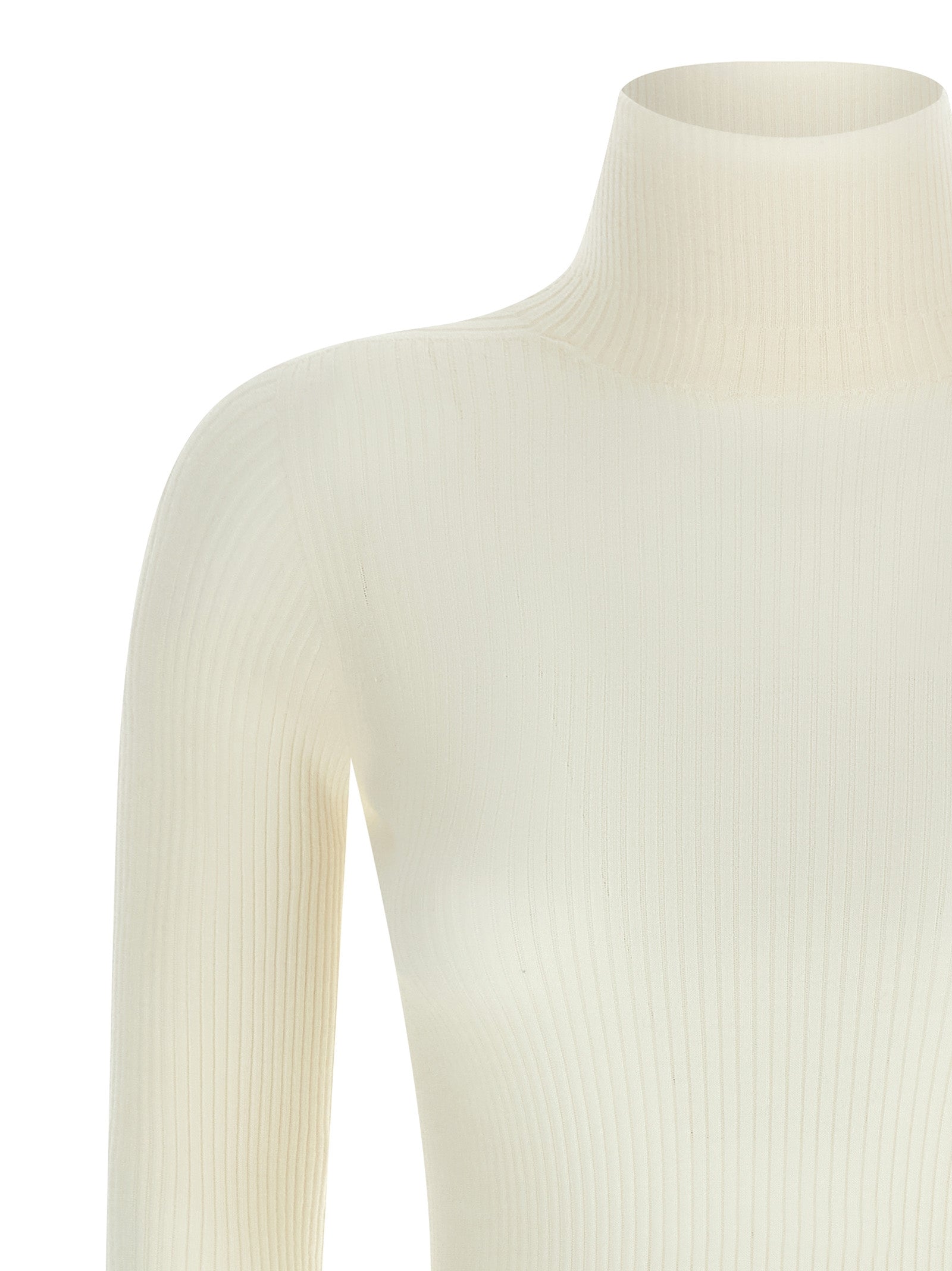 Sportmax White Virgin Wool Cardigan