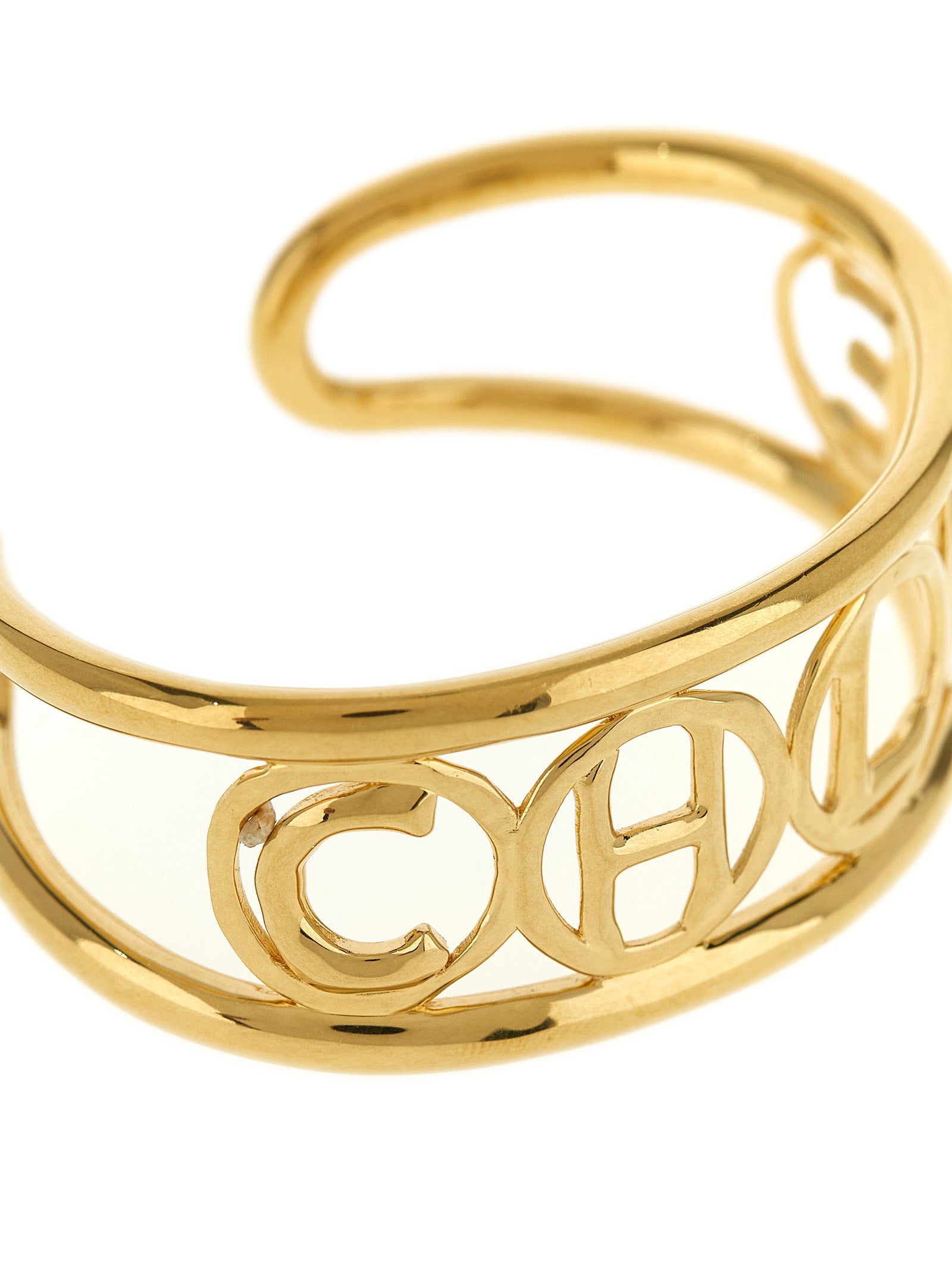 Chloé Gold Brass Bracelet - Artisanal Luxury Statement Piece