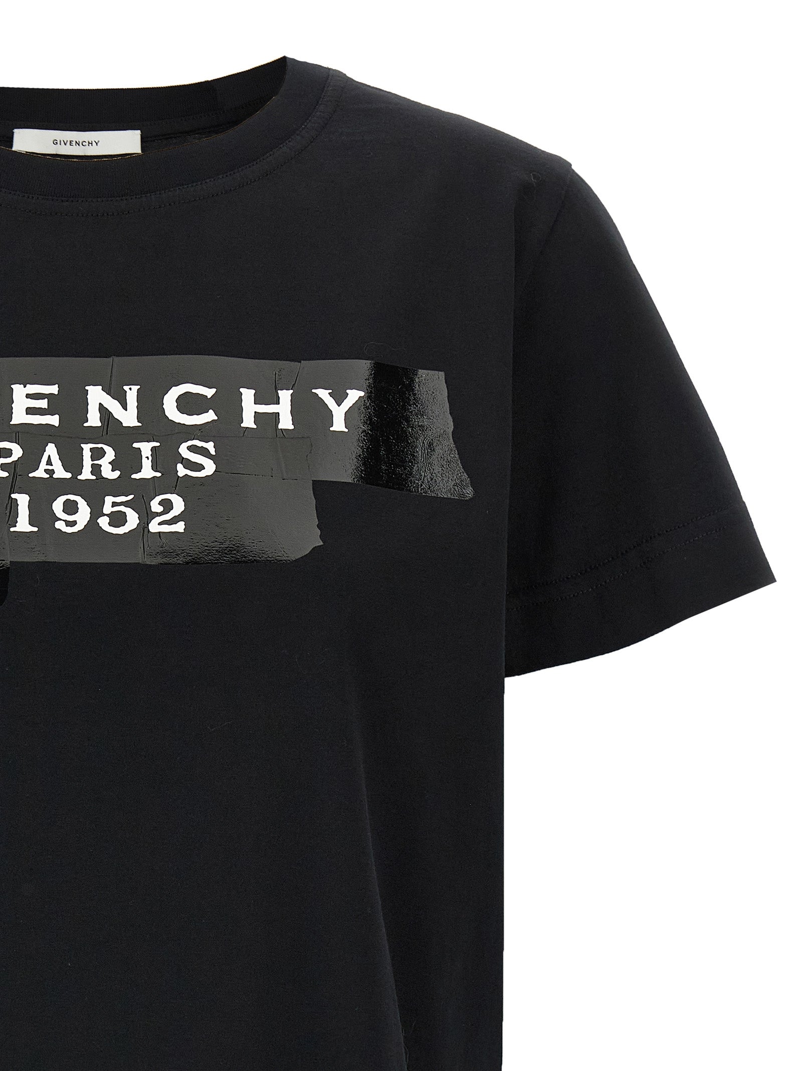 Givenchy Black Cotton T-Shirt | Designer Couture Essential
