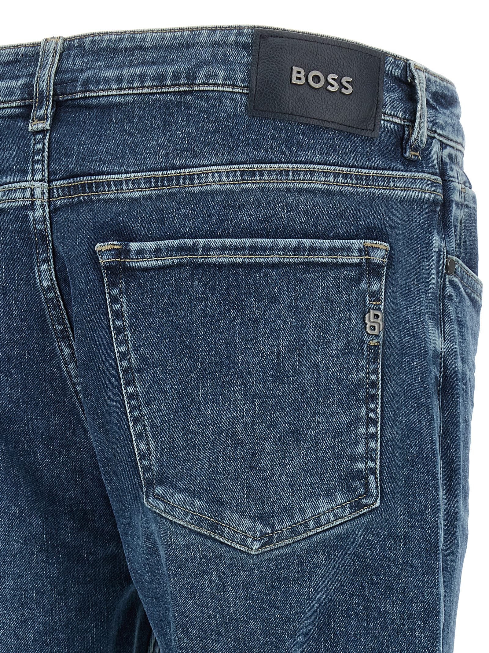 Hugo Boss Blue Cotton Skinny Jeans | Designer Luxury Denim