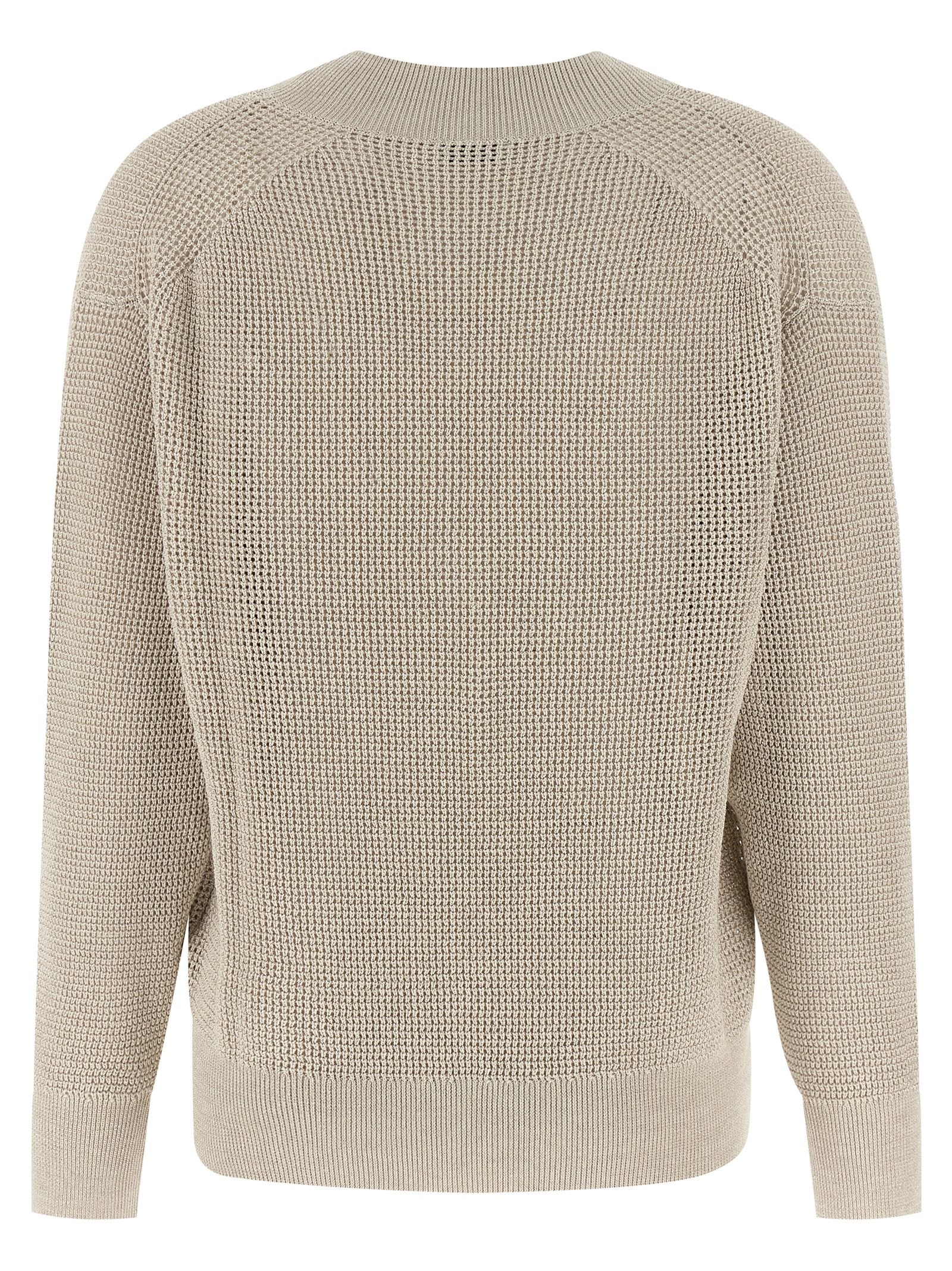 Brunello Cucinelli Beige Cotton Cardigan | Designer Couture Elegance