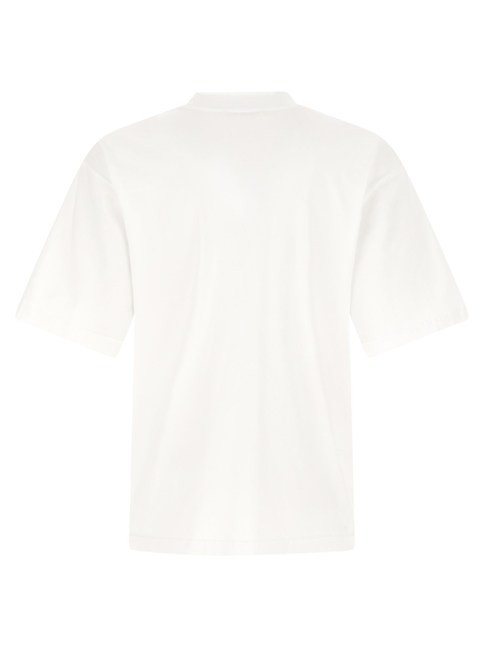Elevate your wardrobe with the Marni White Cotton T-Shirt, a luxurious blend of comfort and style, showcasing exquisite craftsmanship and timeless elegance.