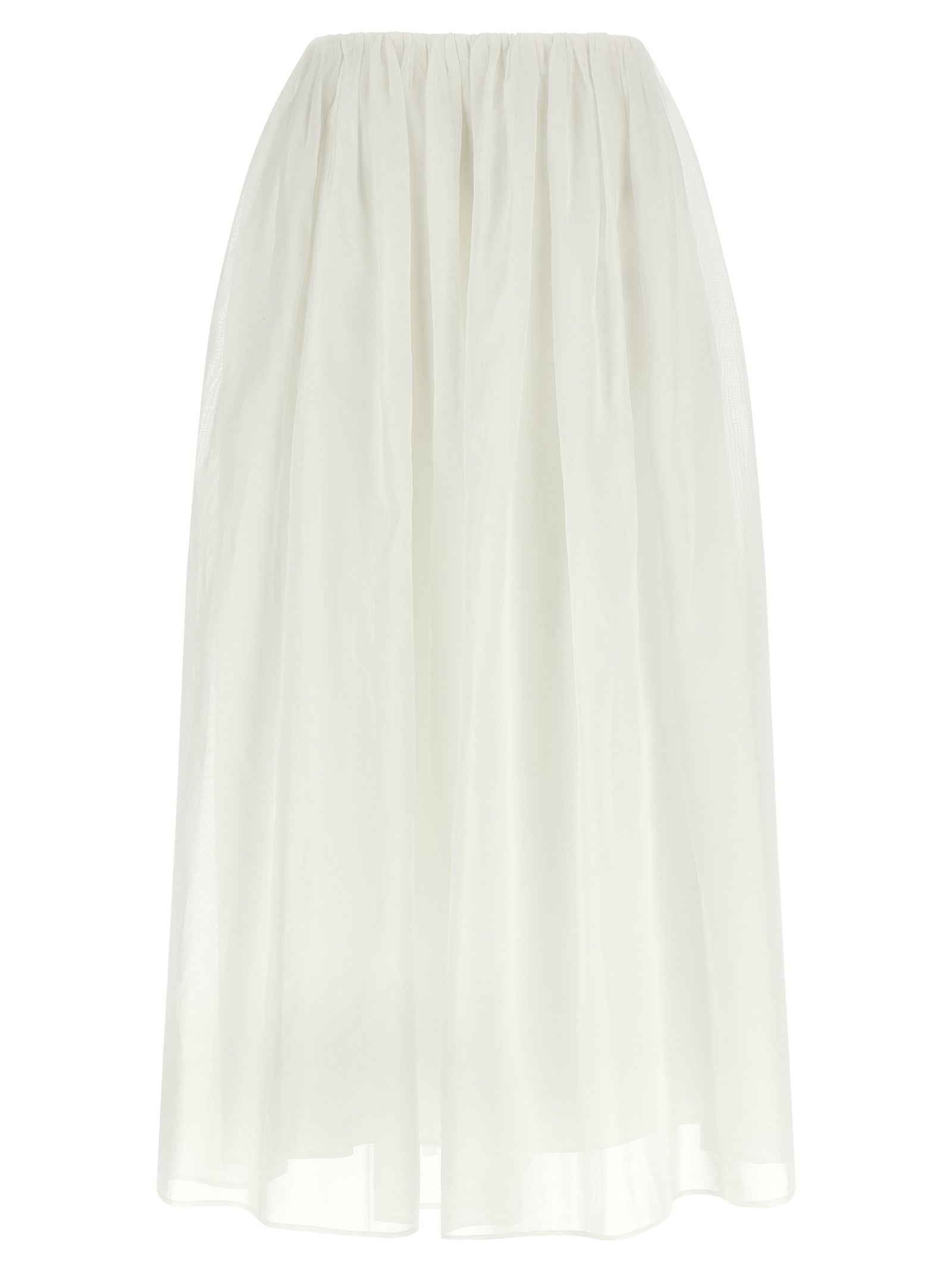 Brunello Cucinelli White Cotton Mini Skirt - Luxurious Couture