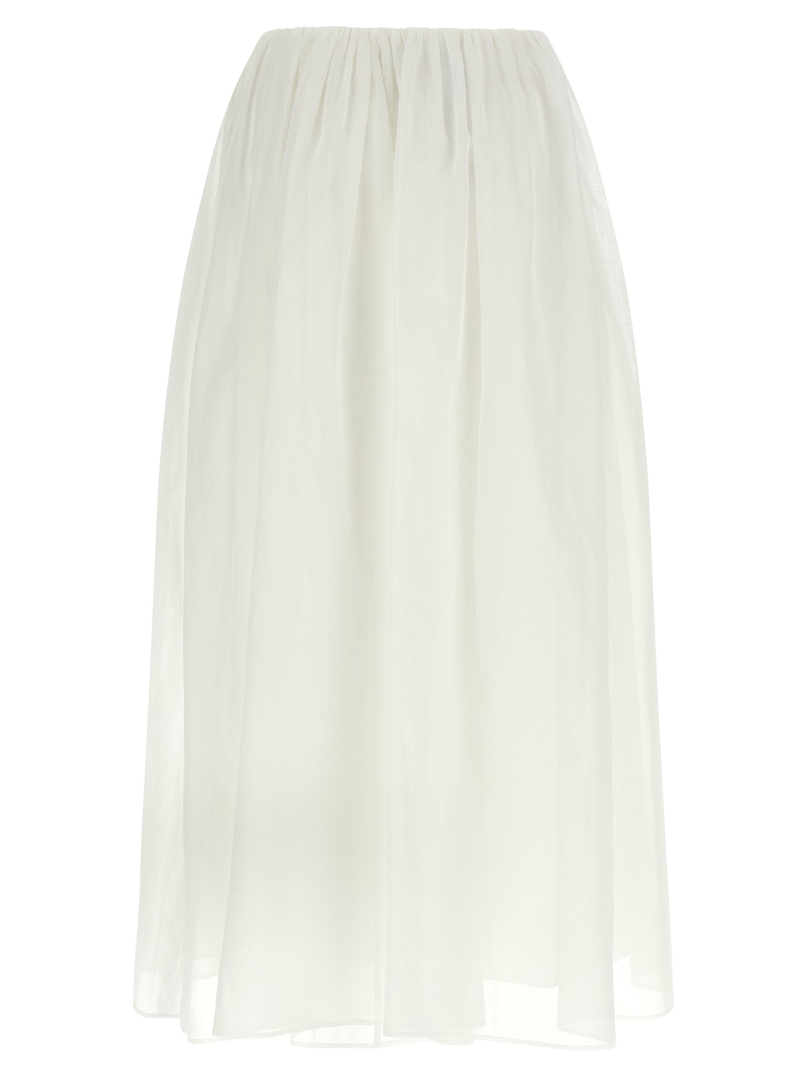 Brunello Cucinelli White Cotton Mini Skirt - Luxurious Couture