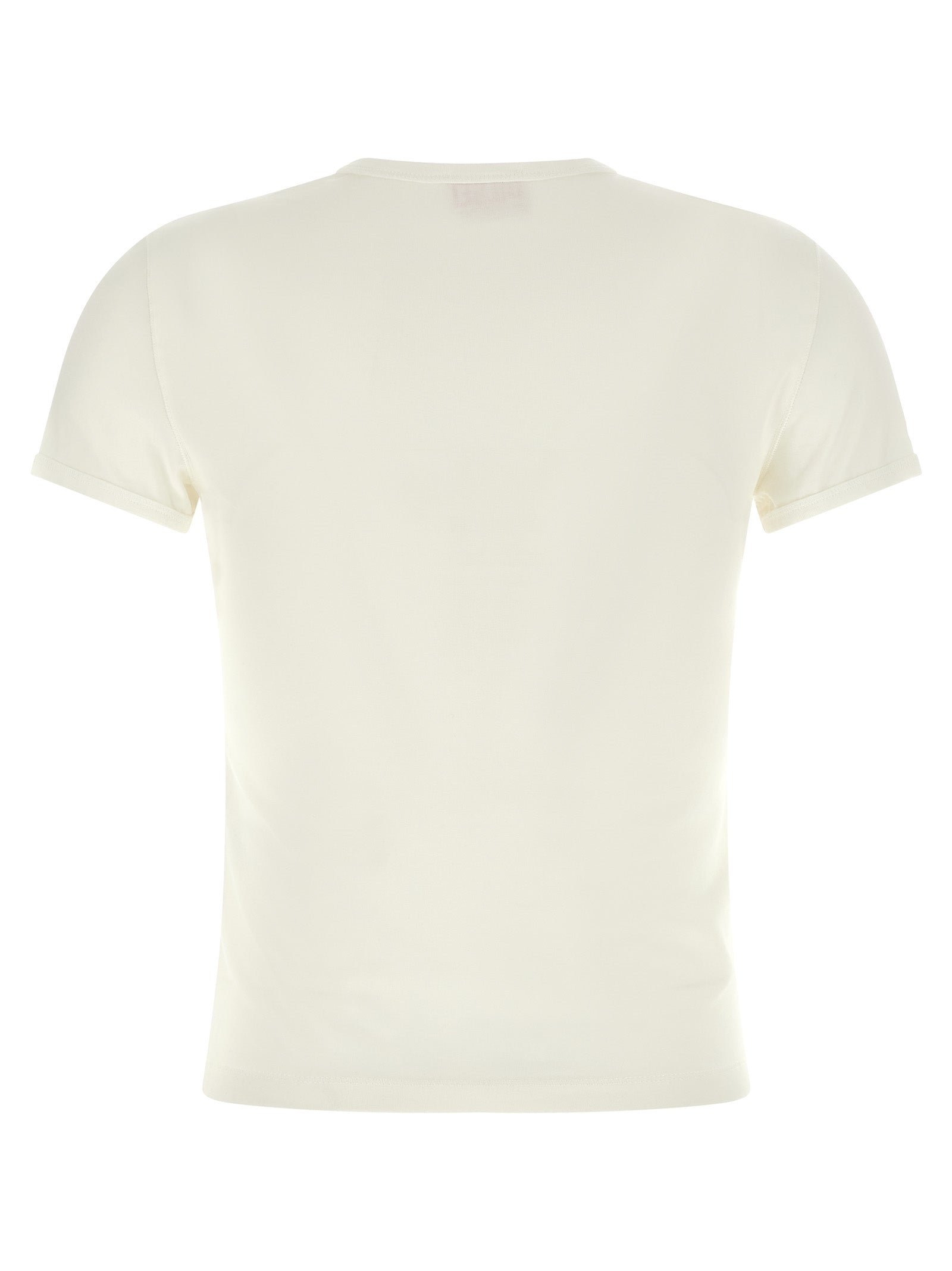 Diesel White Cotton T-Shirt | Designer Everyday Couture Luxury