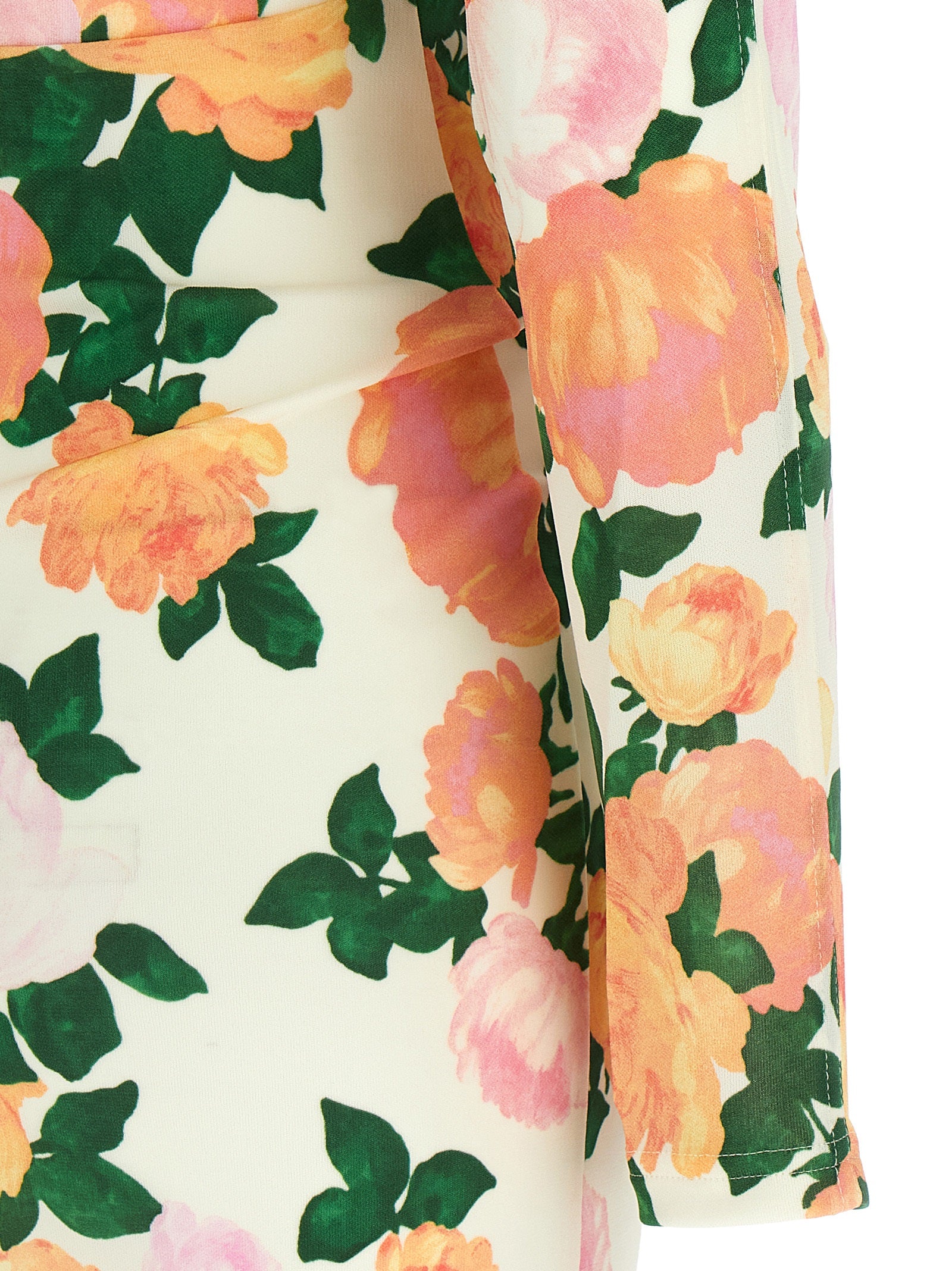 Indulge in the allure of the Stella McCartney Multicolor Viscose Short Dress, where exquisite floral craftsmanship meets luxurious design, perfect for unforgettable moments.