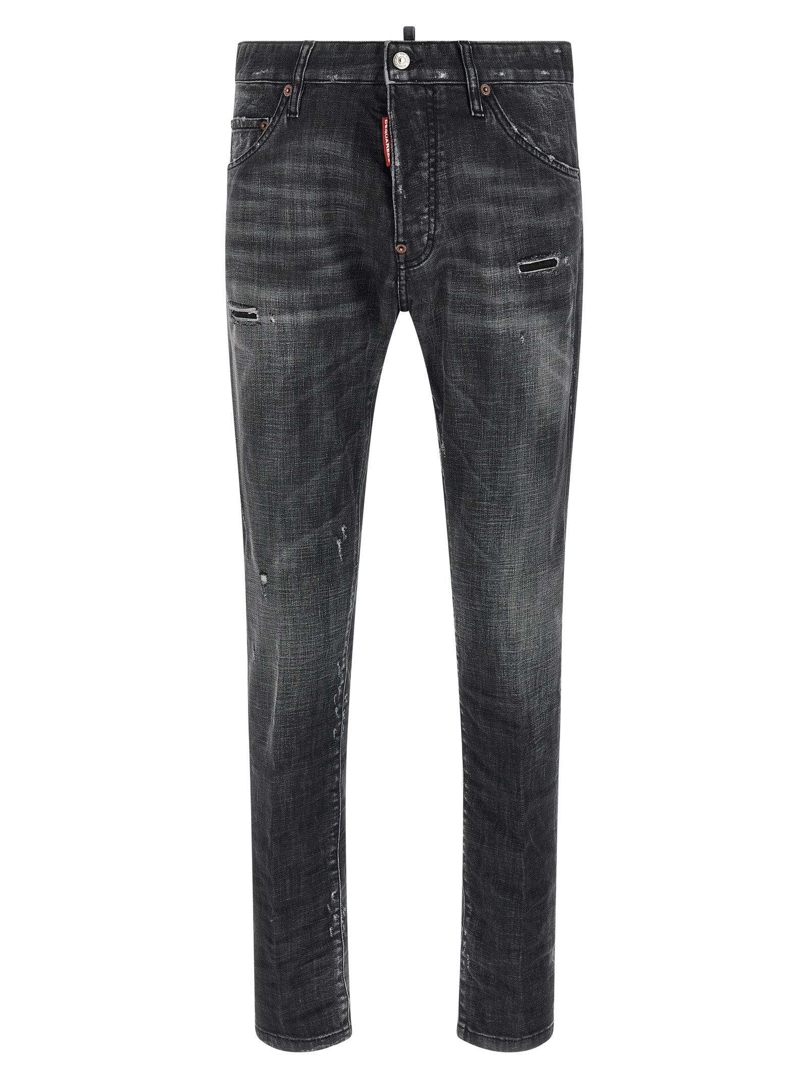 Dsquared² Black Cotton Jeans - Artisanal Luxury Denim