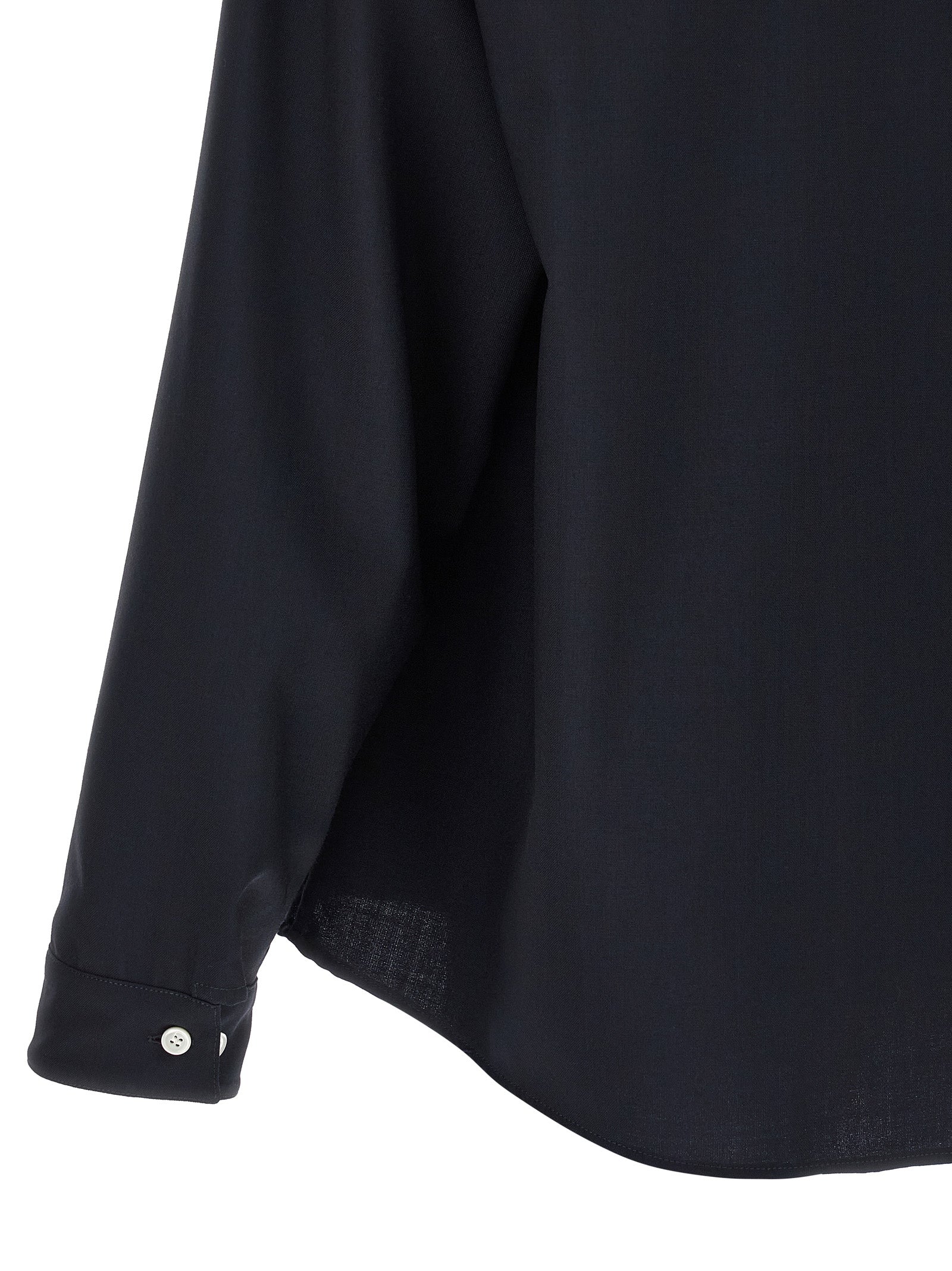 Marni Blue Virgin Wool Blouse