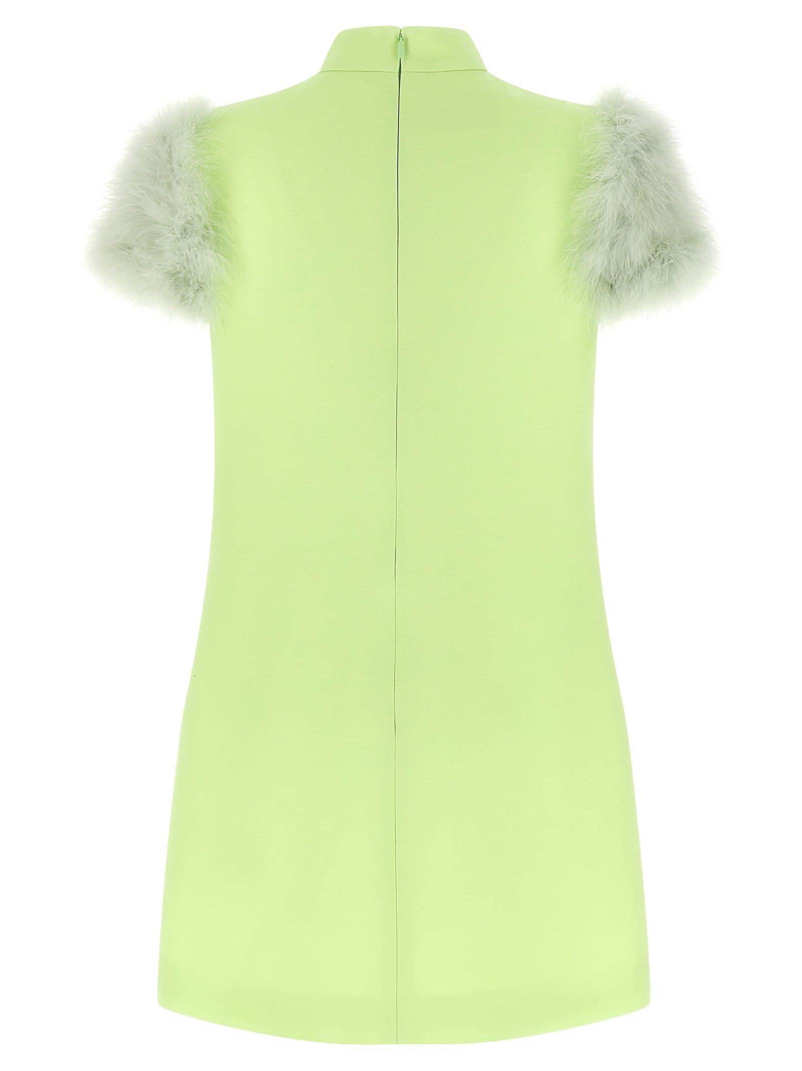 Experience the allure of the Valentino Garavani Bicolor Virgin Wool Short Dress, a masterpiece of elegance crafted from luxurious virgin wool and silk, perfect for unforgettable moments.