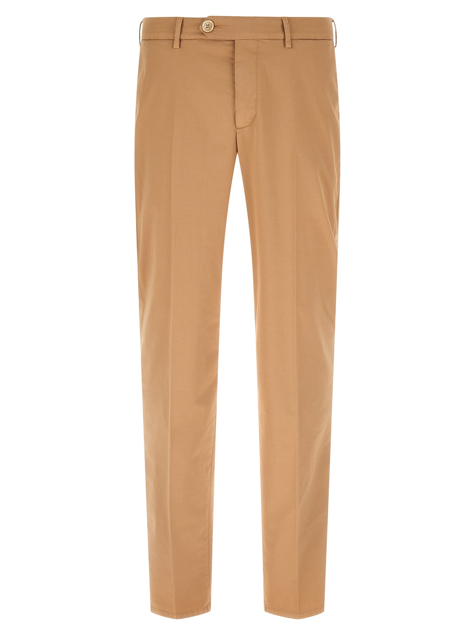 Brunello Cucinelli Beige Cotton Casual Pants - Designer Elegance