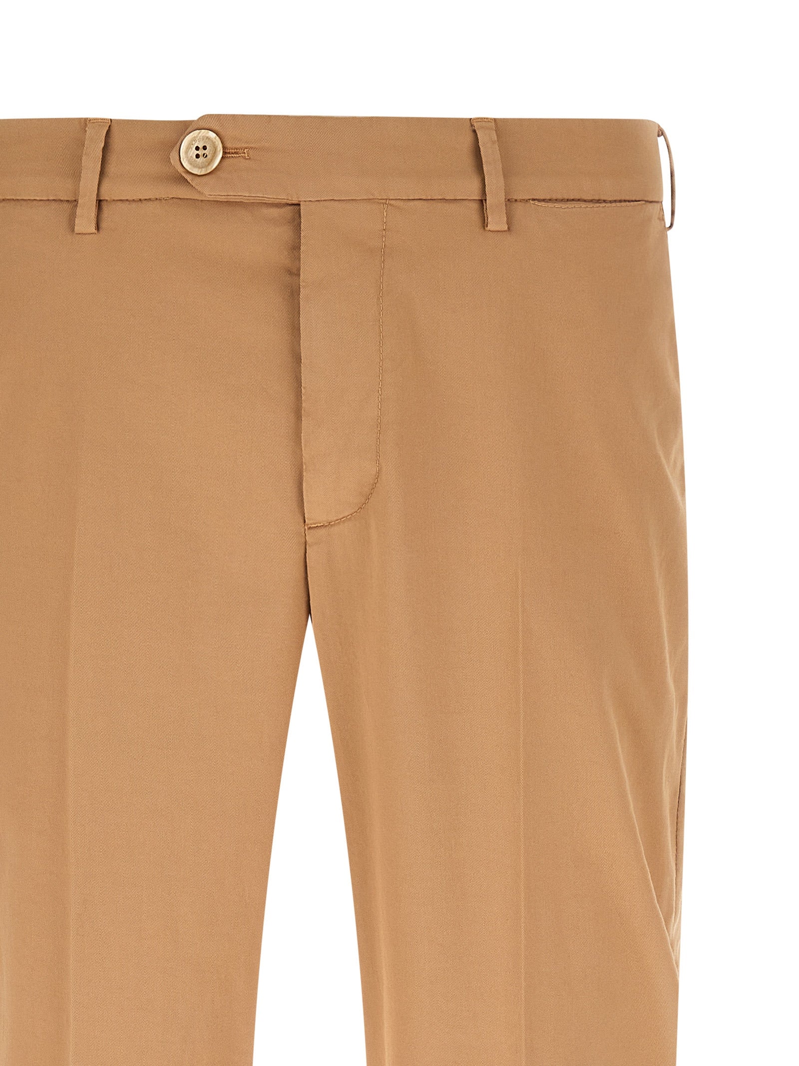 Brunello Cucinelli Beige Cotton Casual Pants - Designer Couture
