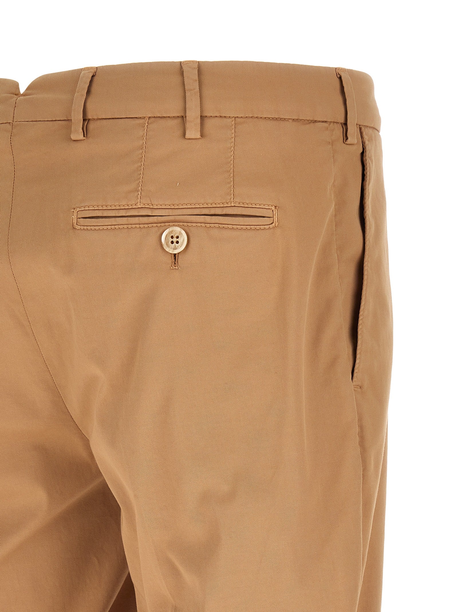 Brunello Cucinelli Beige Cotton Casual Pants - Designer Luxury