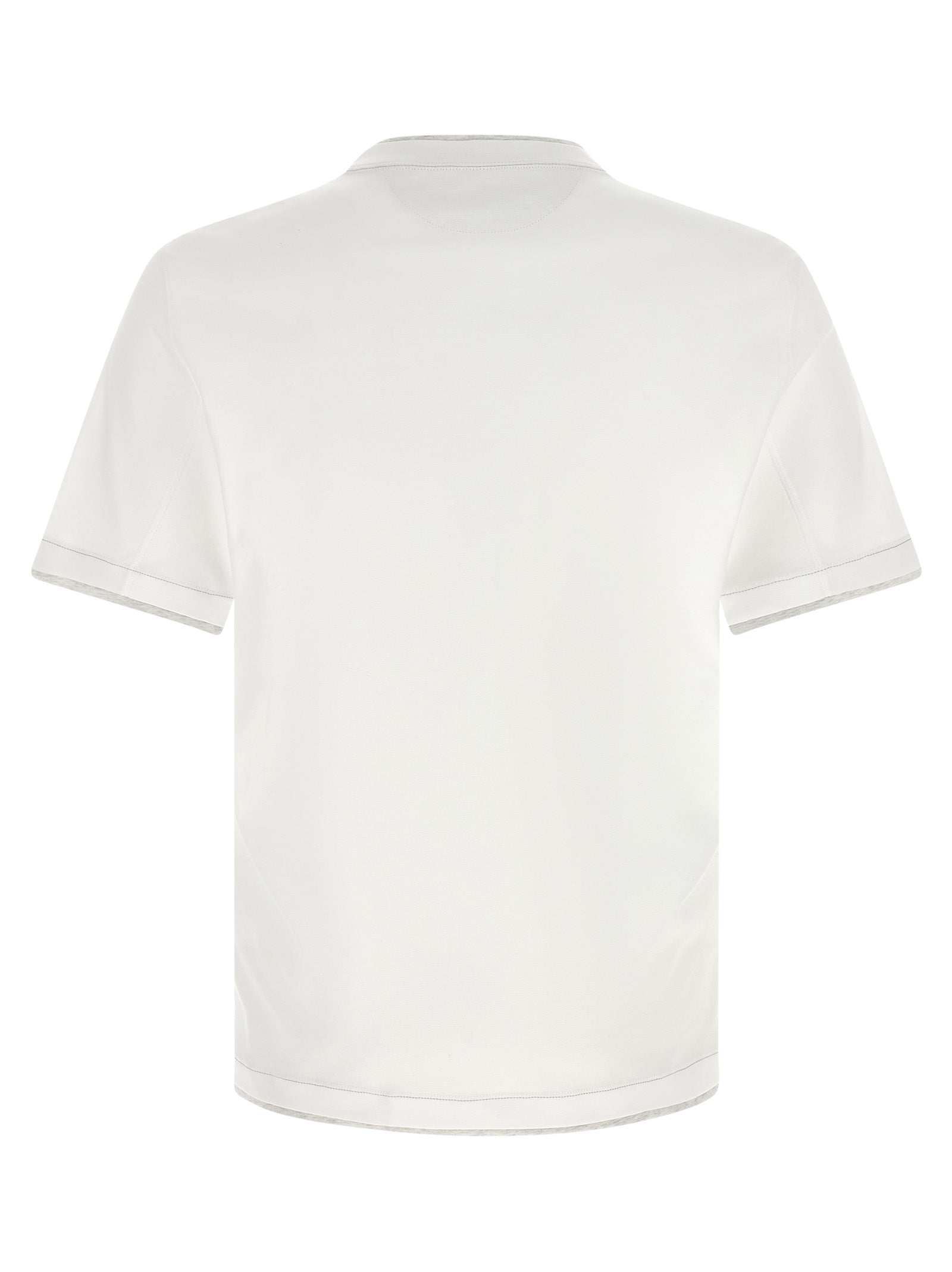 Brunello Cucinelli White Cotton T-Shirt | Designer Luxury Essential
