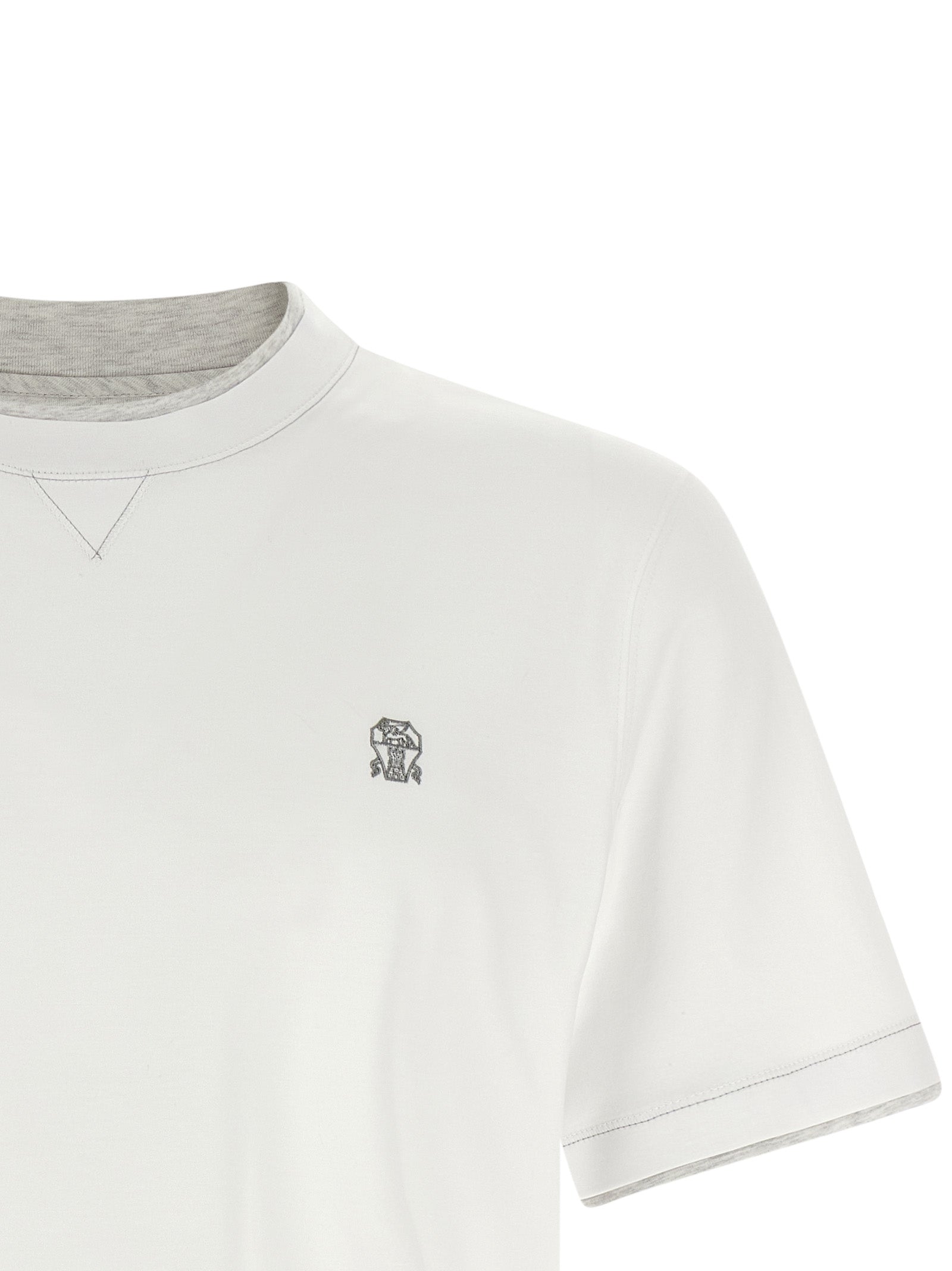 Brunello Cucinelli White Cotton T-Shirt | Designer Luxury Essential