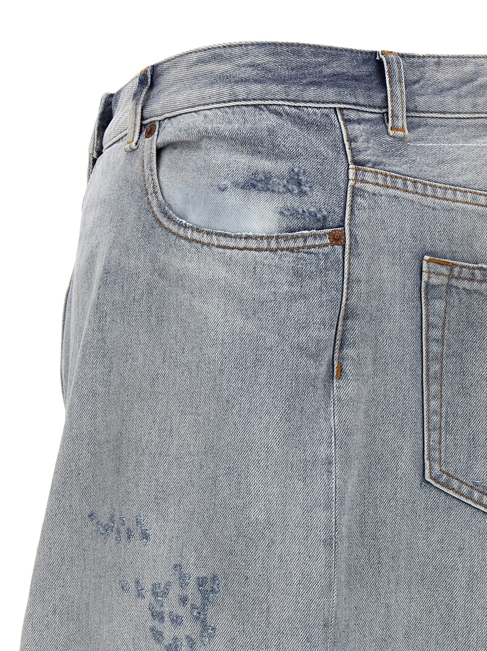 Elevate your style with the MM6 Maison Margiela Blue Cotton Mini Skirt, a masterpiece of avant-garde design and luxurious craftsmanship, perfect for the discerning individual.