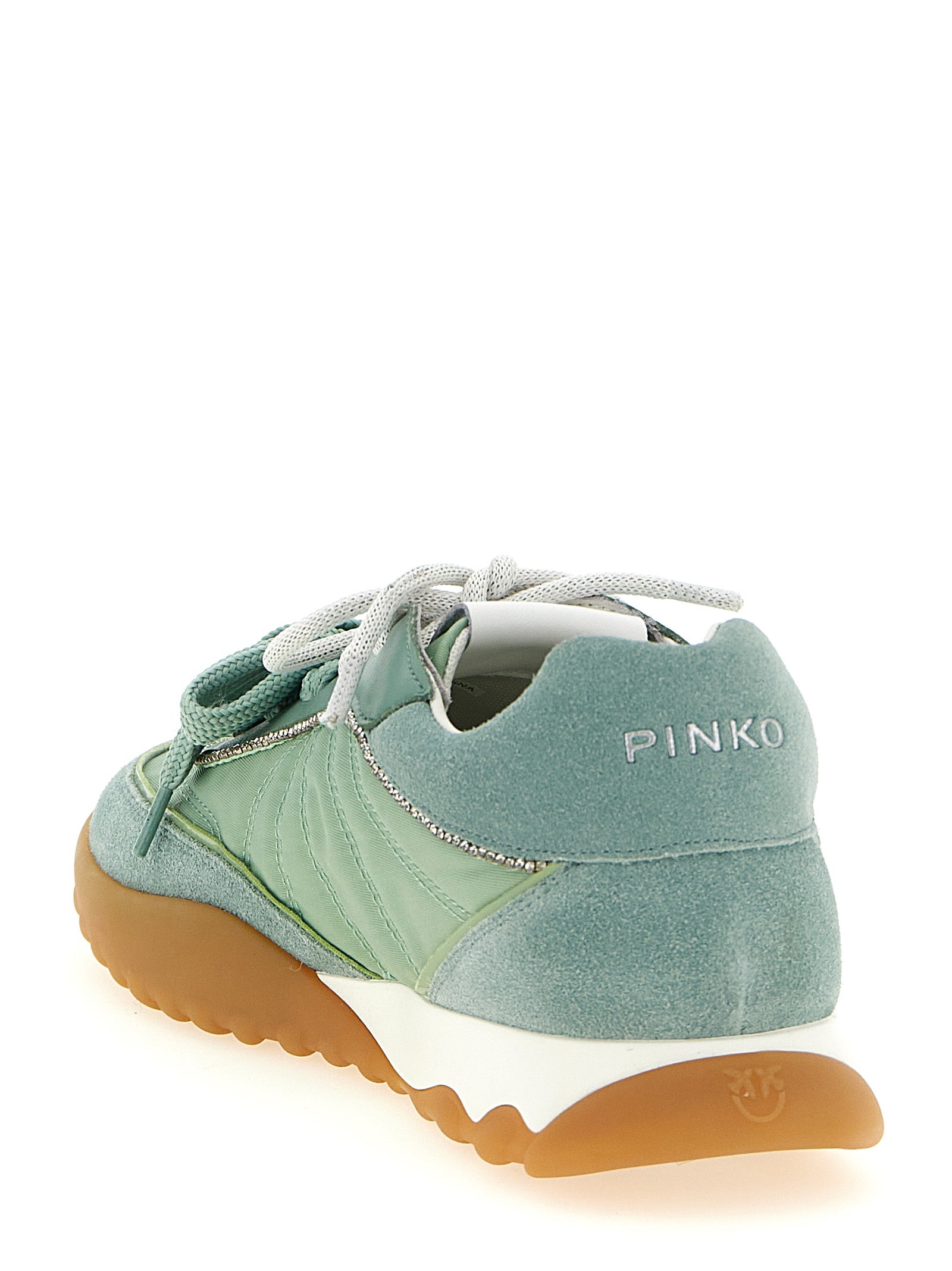 Elevate your style with PINKO's Gea 02 Bicolor Calfskin Sneakers, where exquisite craftsmanship meets luxurious materials for an unforgettable statement.