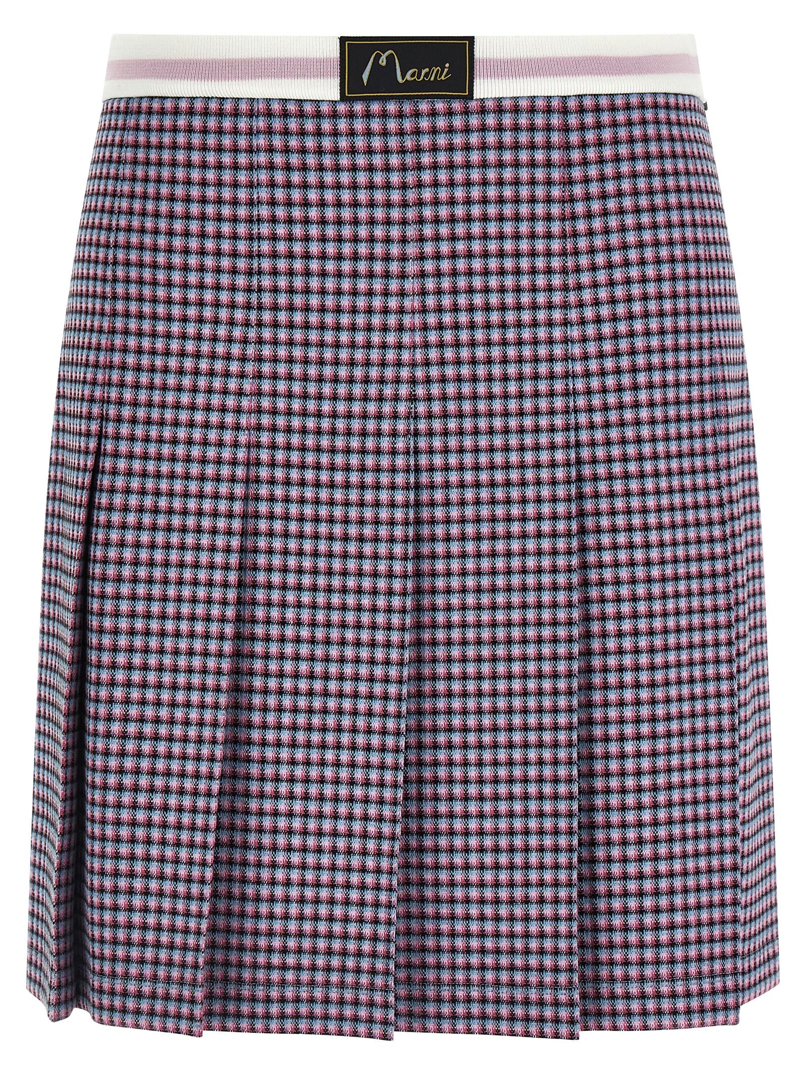 Elevate your wardrobe with the Marni Purple Viscose Long Skirt, a masterpiece of luxurious craftsmanship and timeless elegance, perfect for sophisticated occasions.