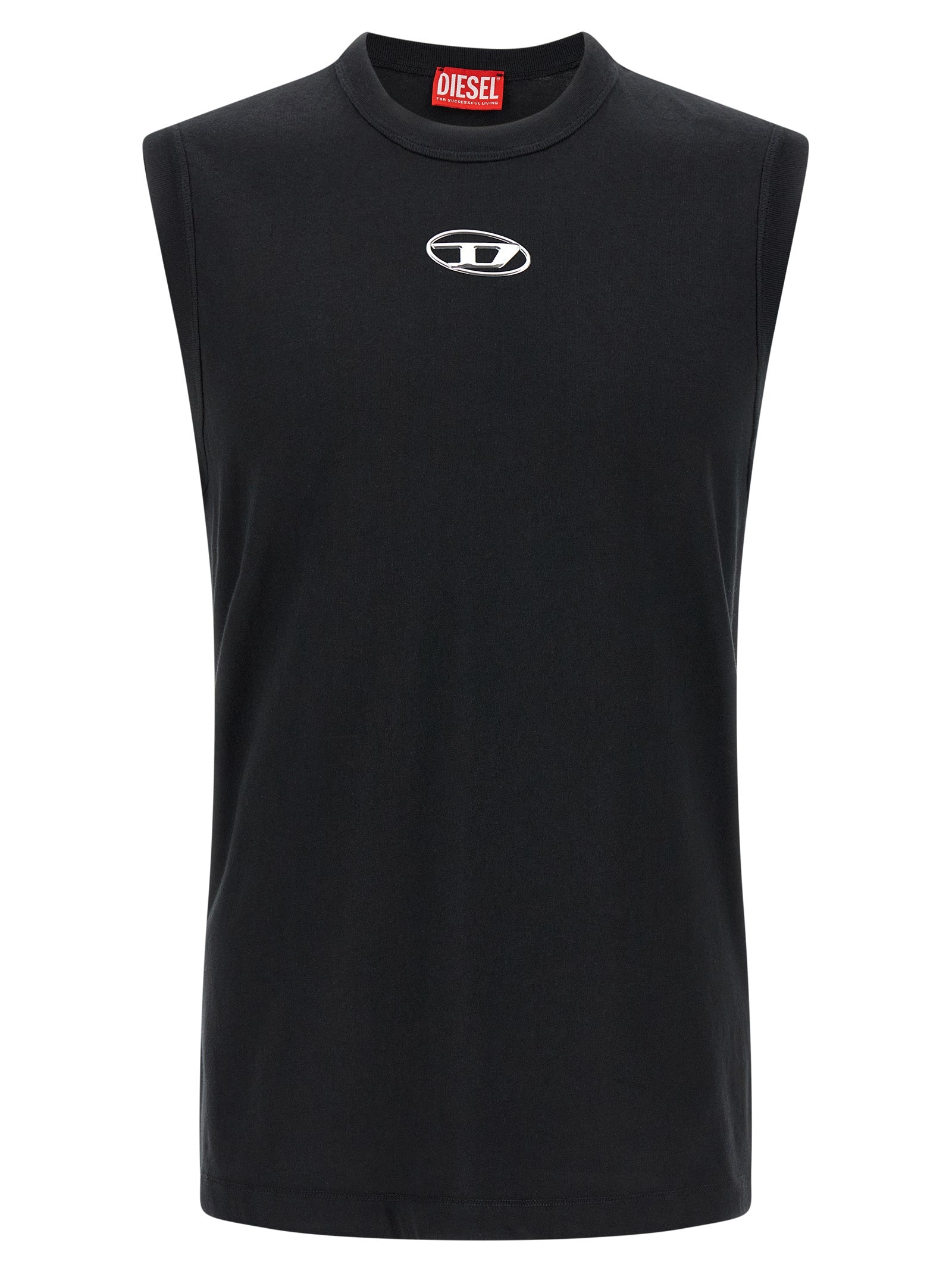 Diesel Black Cotton T-Shirt – Designer Luxe Essential Couture
