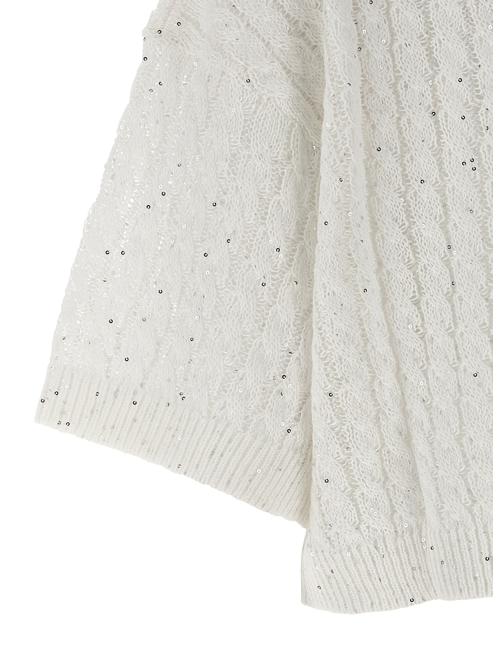 Brunello Cucinelli White Linen Cardigan - Luxurious Couture Piece