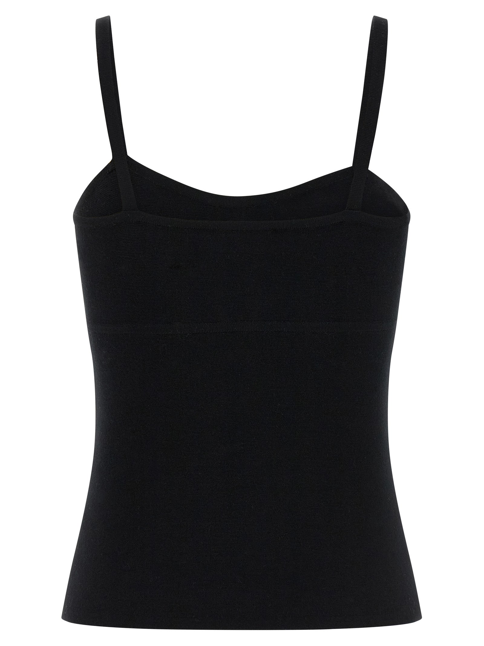 Indulge in the Max Mara Black Virgin Wool Tank Top from the Mxmepica collection, where artisanal craftsmanship meets timeless elegance for the discerning individual.