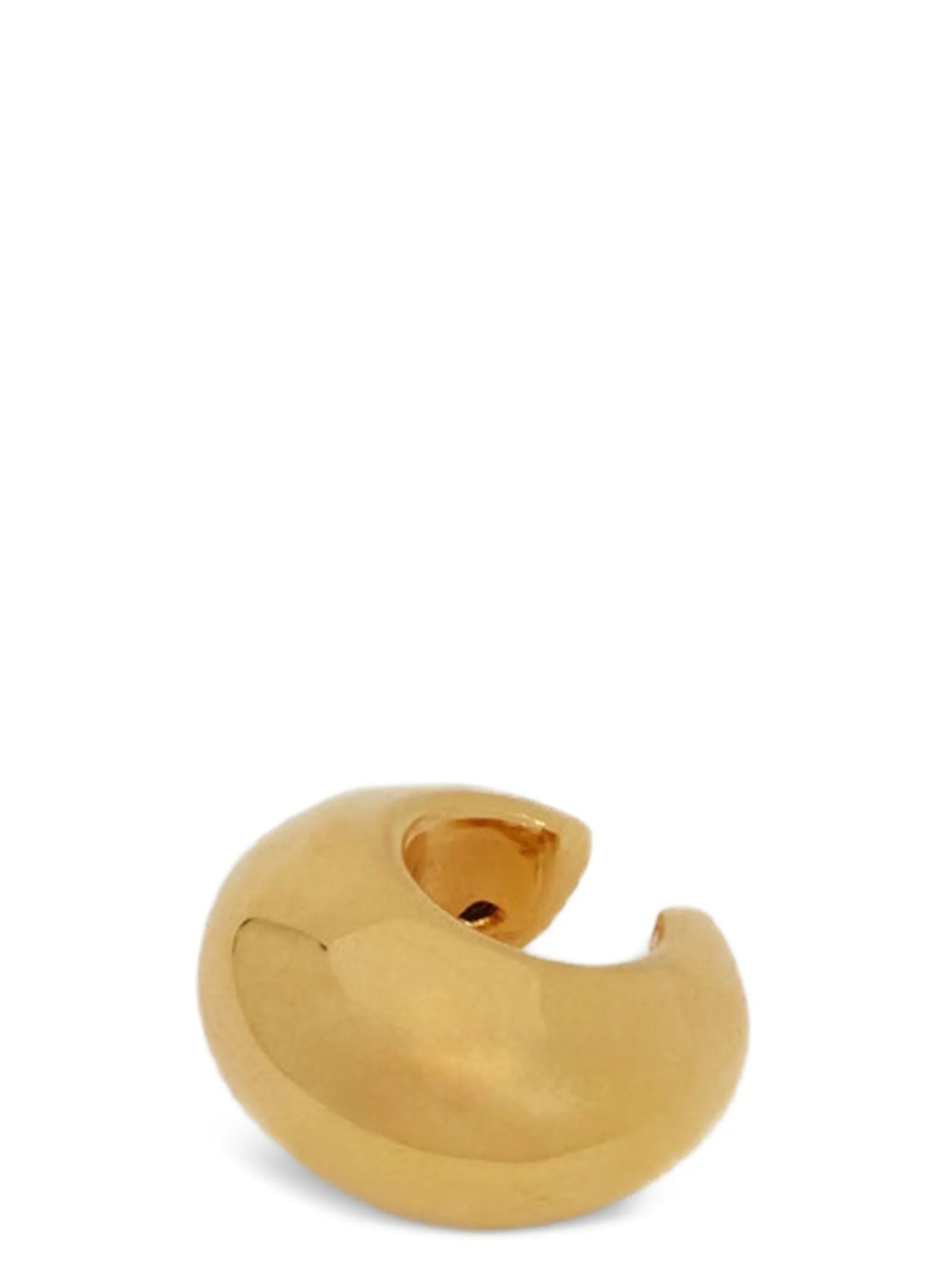 Elevate your style with the Jil Sander Gold Brass Earrings, an artisanal luxury ear cuff that embodies sophisticated elegance and modern allure, handcrafted in Italy.