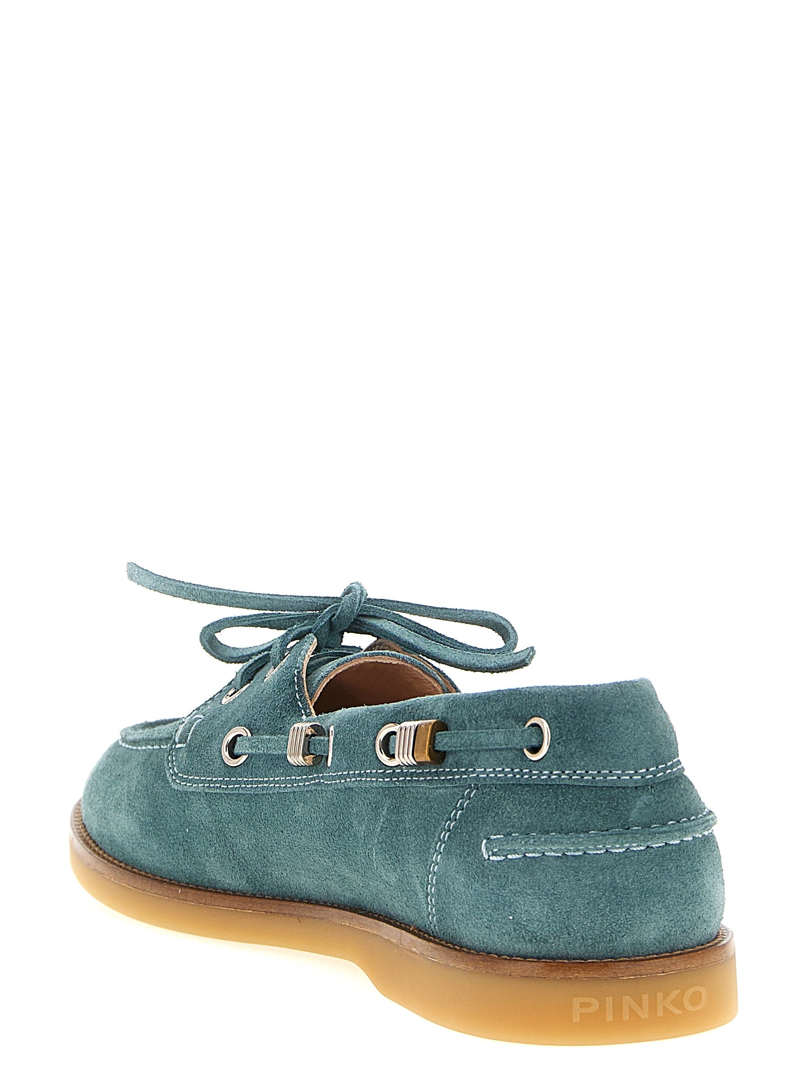 Discover the PINKO Blue Calfskin Moccassin, a masterpiece of artisanal craftsmanship, where luxurious leather meets modern elegance for the discerning connoisseur.