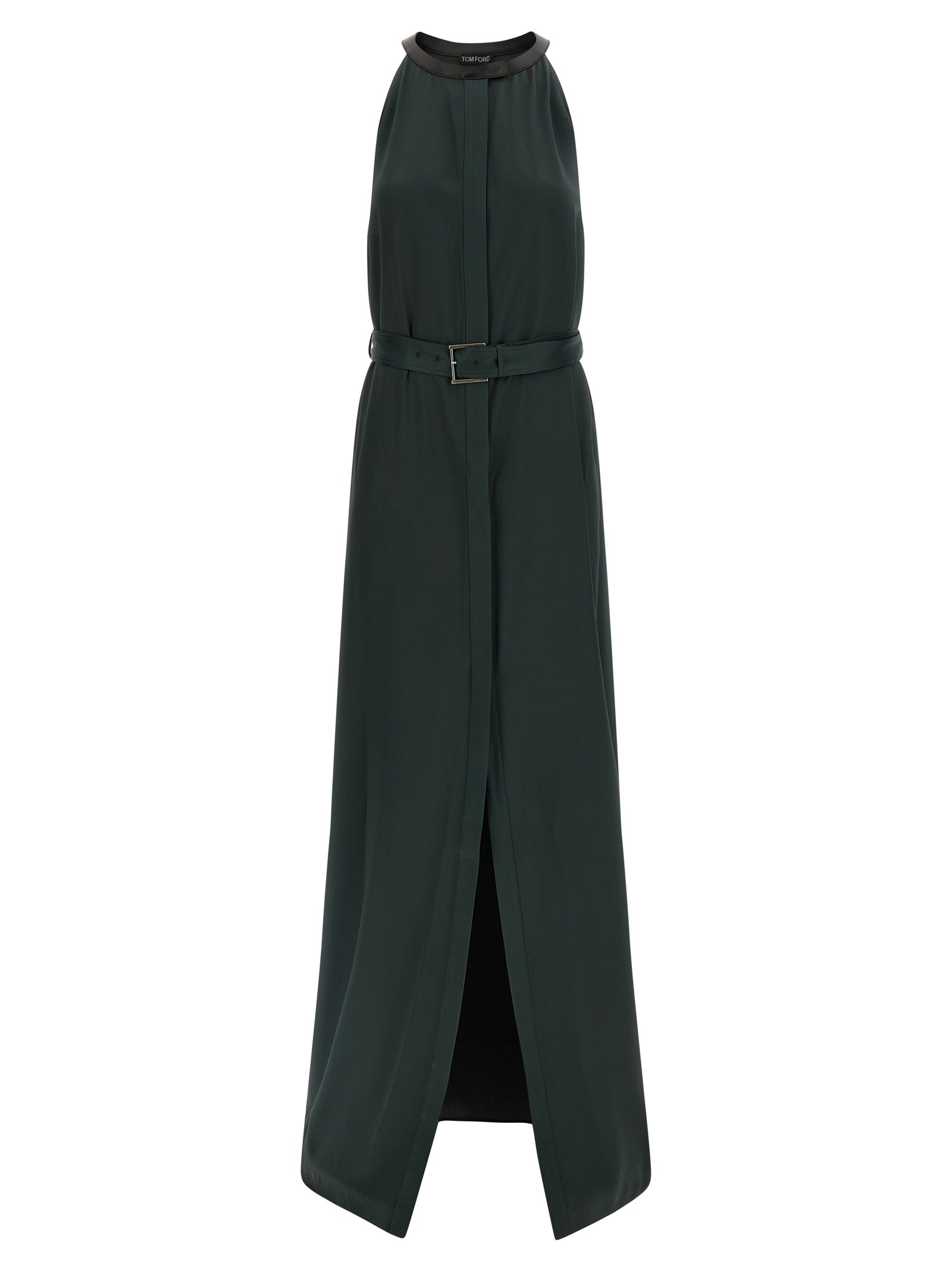Experience the allure of the Tom Ford Bicolor Acetate Long Dress, crafted in luxurious crêpe satin, embodying sophistication and elegance for unforgettable moments.