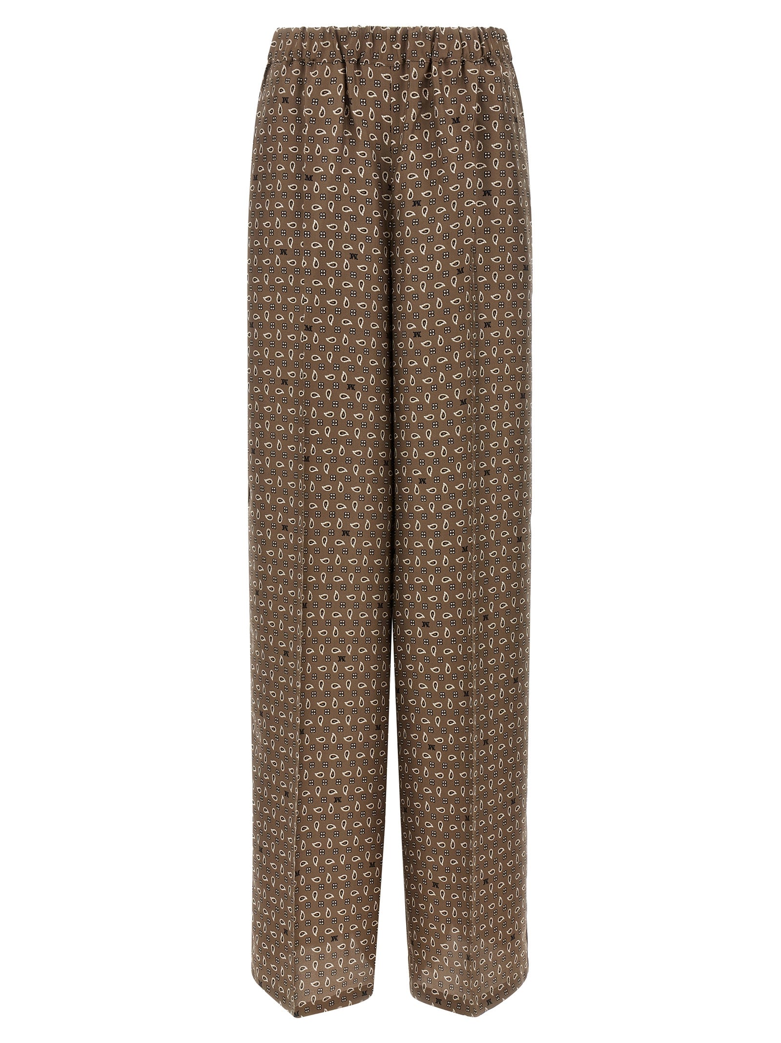 Elevate your style with Max Mara's Brown Silk Casual Pants, crafted from luxurious silk twill, embodying Italian craftsmanship and timeless elegance for any occasion.