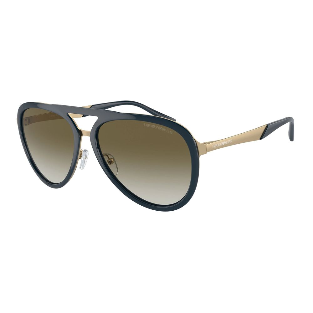 Emporio Armani Blue Metal Sunglasses - Luxury Eyewear Elegance