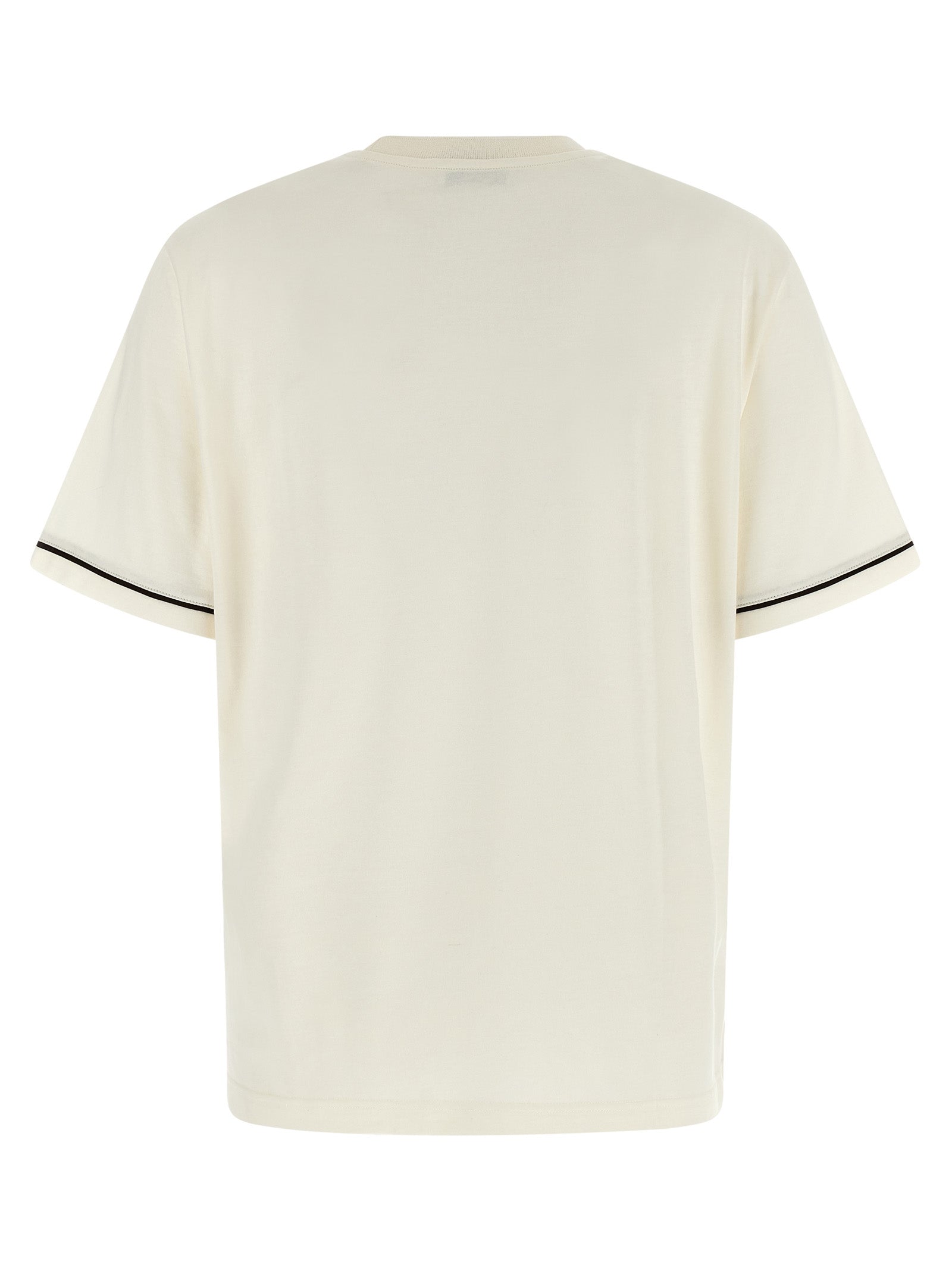 Elevate your style with the Ferragamo Beige Cotton T-Shirt, a luxurious blend of cotton and cashmere, embodying Italian craftsmanship and timeless elegance.