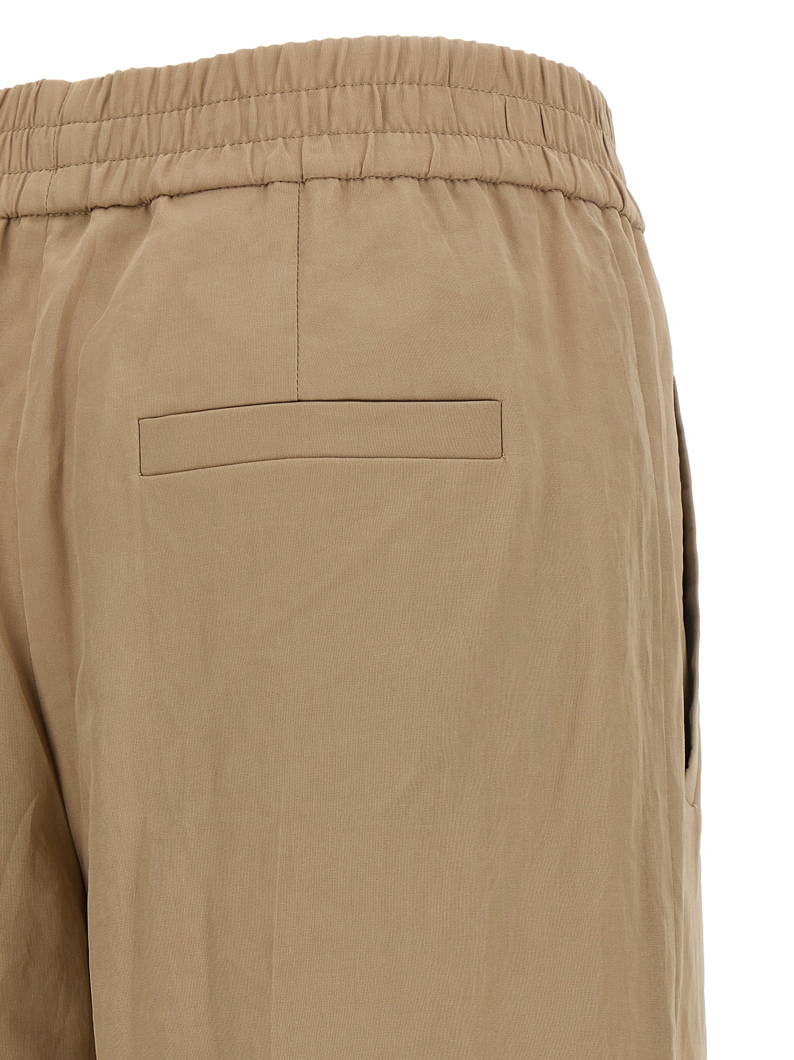 Brunello Cucinelli Beige Cotton Casual Pants - Artisanal Luxury