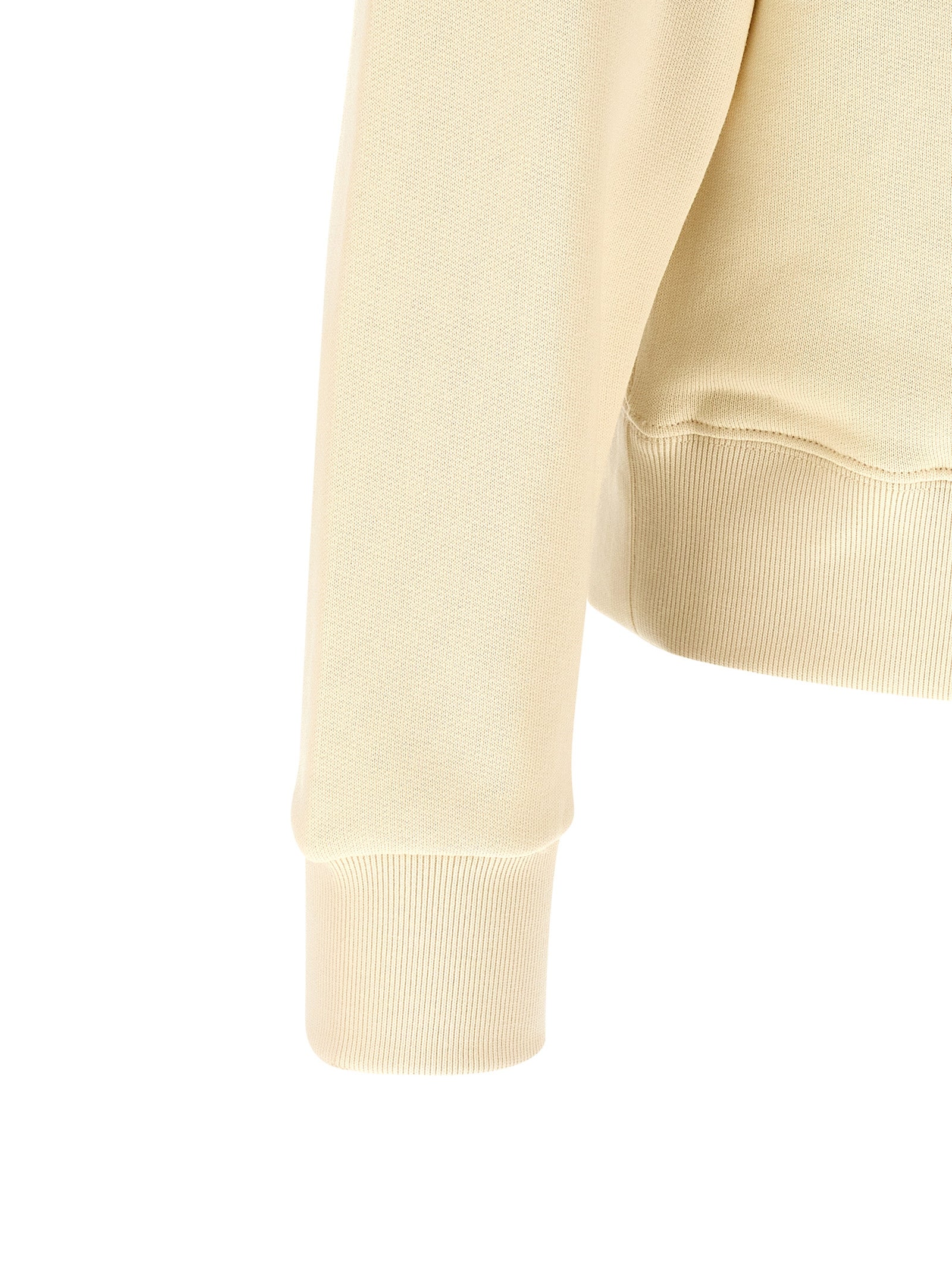 Kenzo Beige Cotton Sweatshirt - Artisanal Luxury Fashion Statement