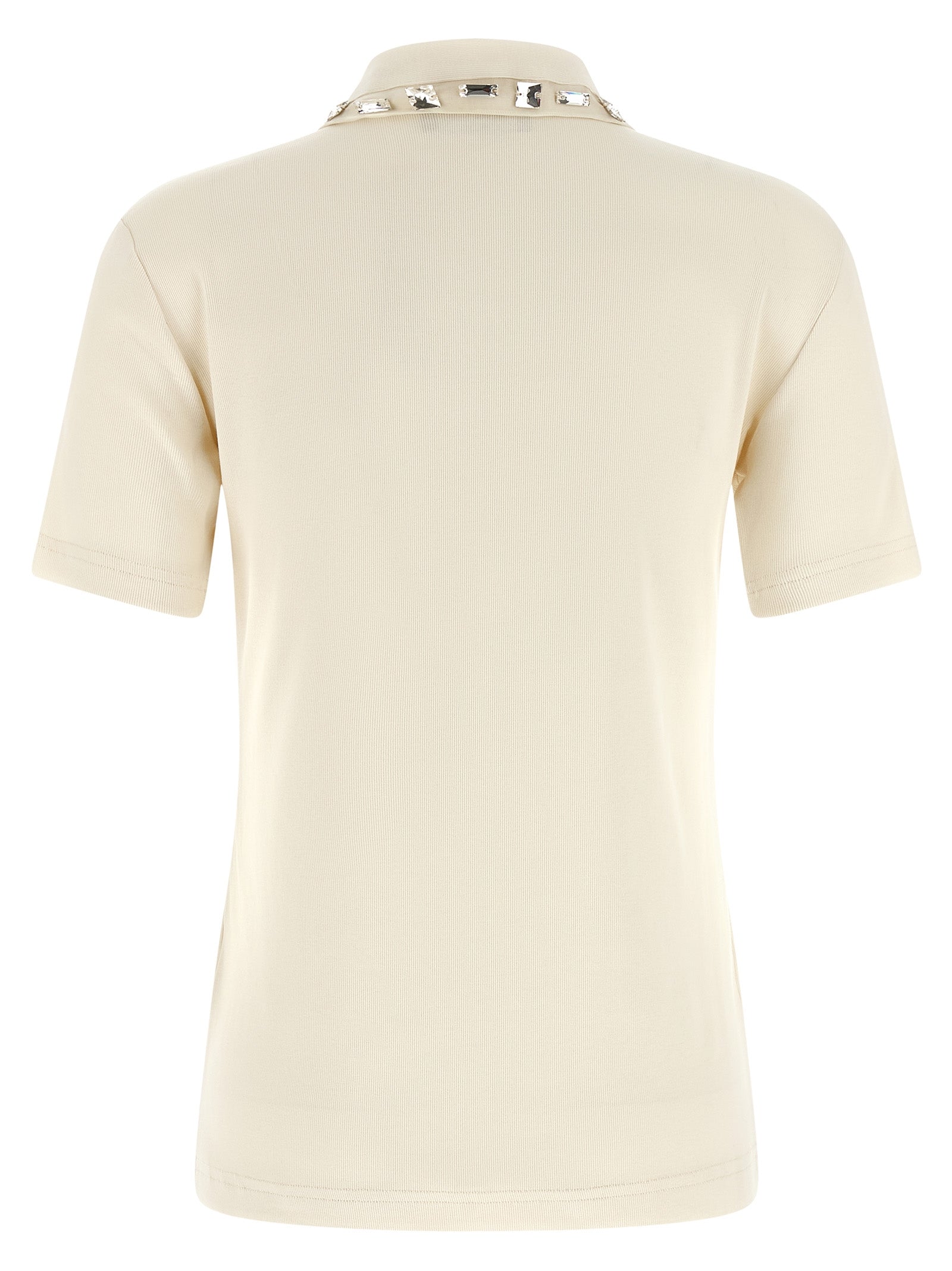 Discover the Fabiana Filippi Beige Cotton Polo Shirt, a masterpiece of Italian craftsmanship, blending luxurious cotton and elastane for timeless elegance.