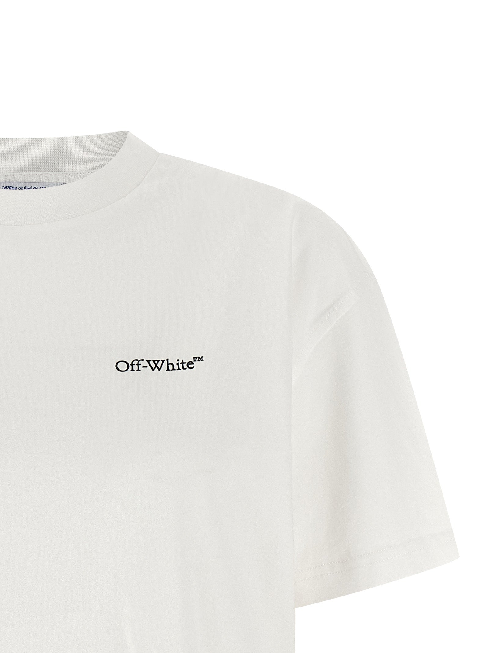 Off-White Cotton T-Shirt - Designer Luxury for Modern Elegance