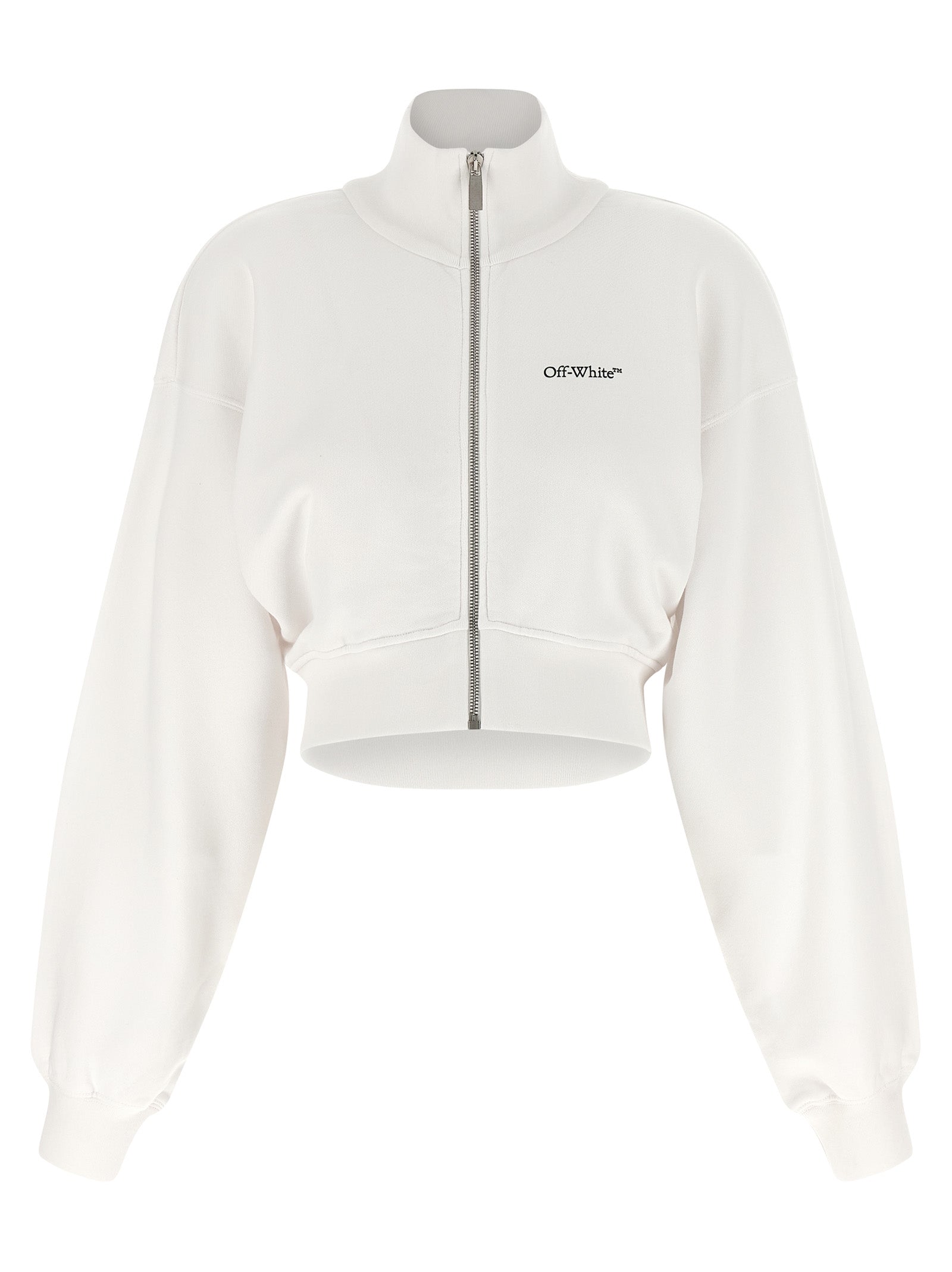 Elevate your wardrobe with the Off-White White Cotton Sweatshirt, a luxurious blend of comfort and style, perfect for those who appreciate contemporary couture.