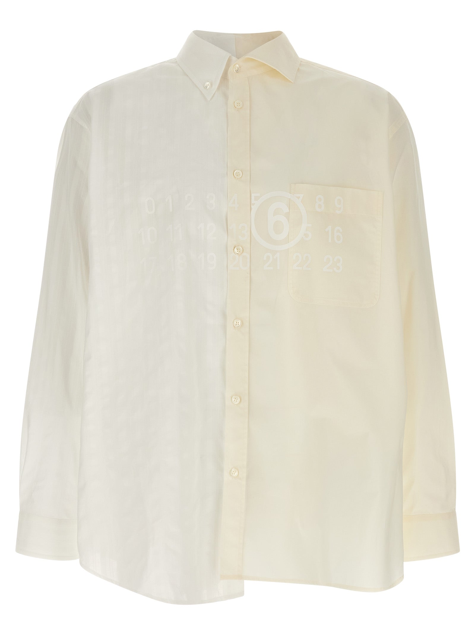 Elevate your wardrobe with the MM6 Maison Margiela Multicolor Cotton Blouse, a masterpiece of avant-garde design and luxurious comfort, perfect for the discerning individual.